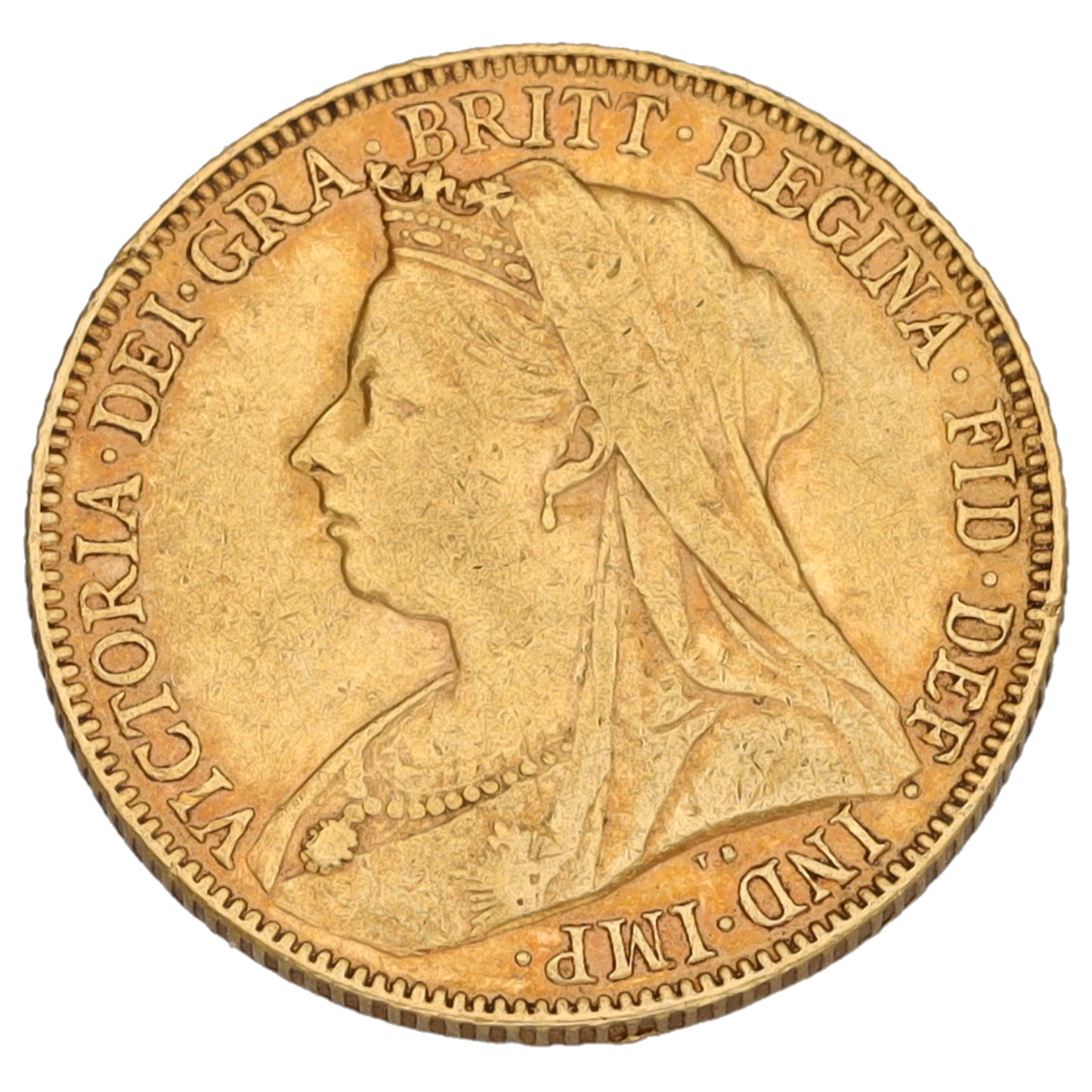 22ct Gold Queen Victoria Full Sovereign Coin 1900