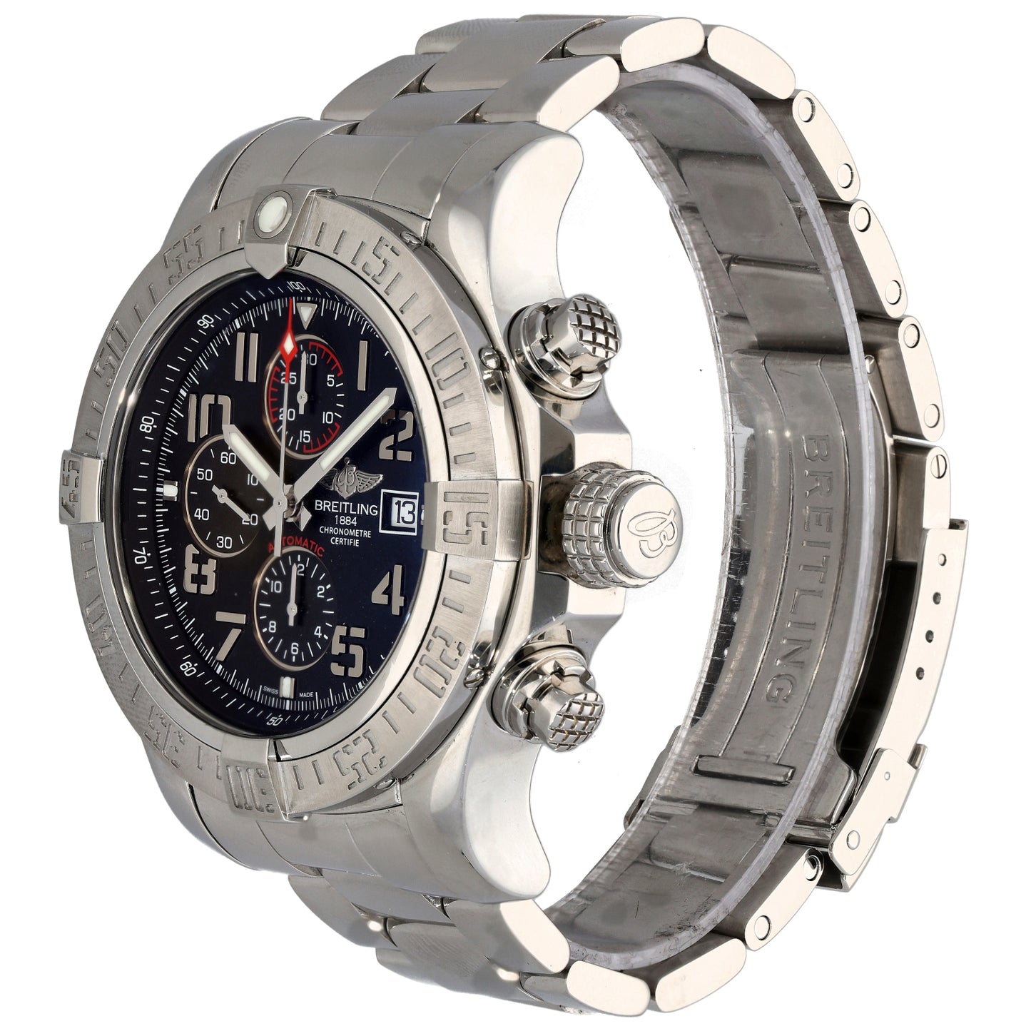 Breitling Super Avenger II A13371 48mm Stainless Steel Watch