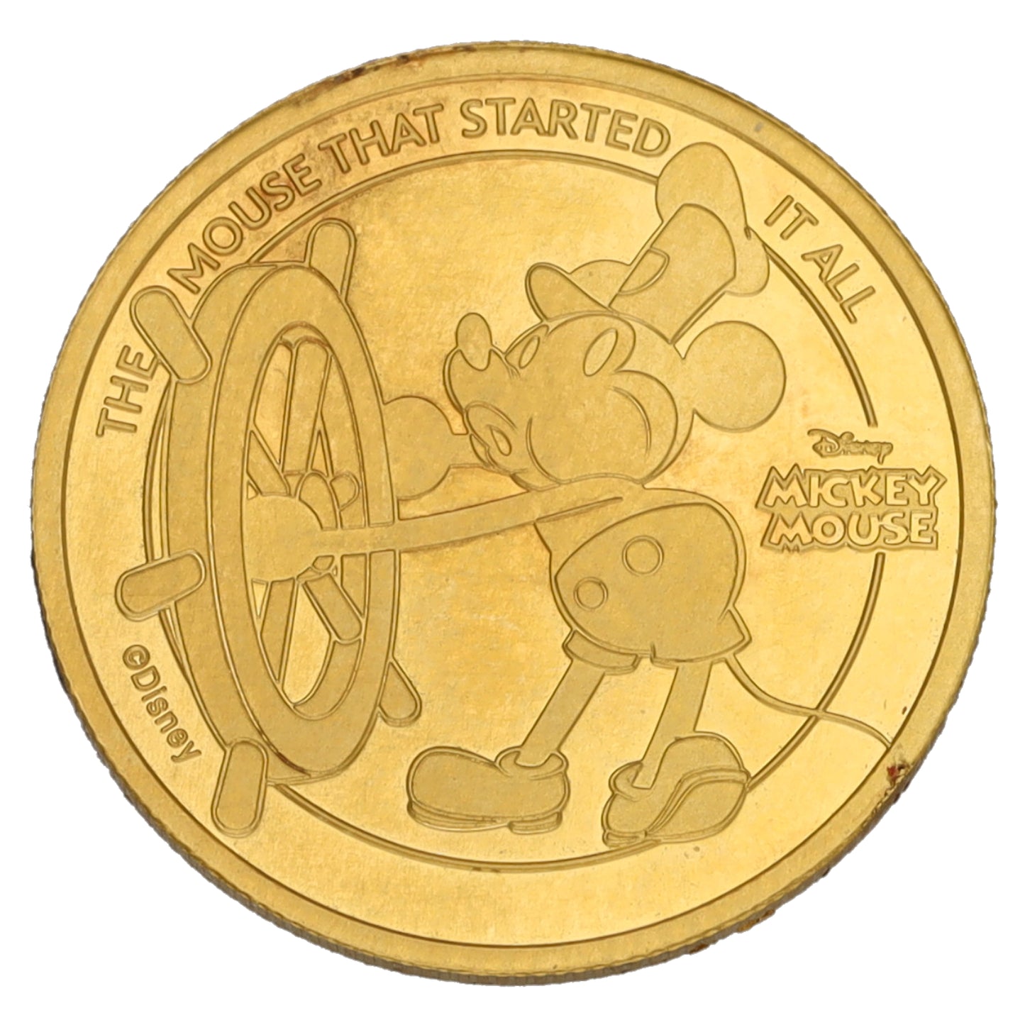 24ct Gold Barbados Disney The Mouse That Started It All 1/10 OZ Coin 2023