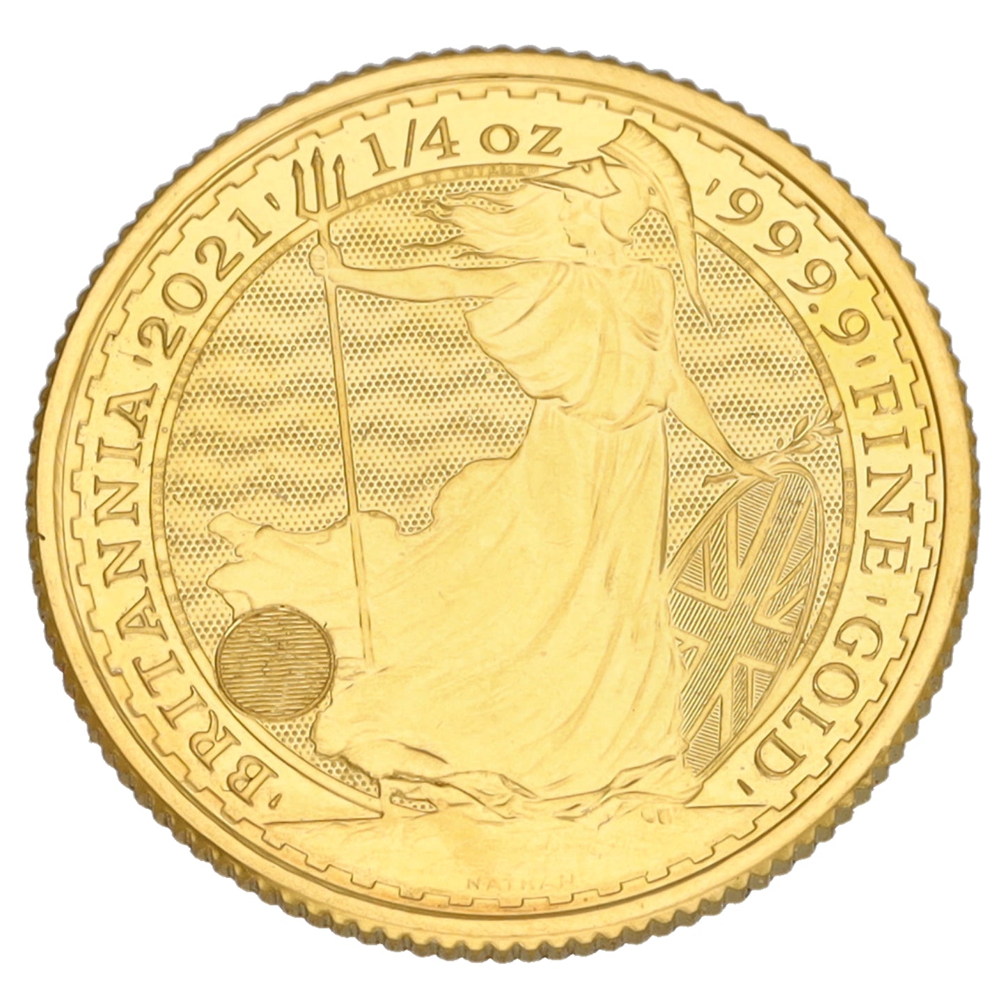 24ct Gold Queen Elizabeth II 1/4 OZ Britannia Coin 2021