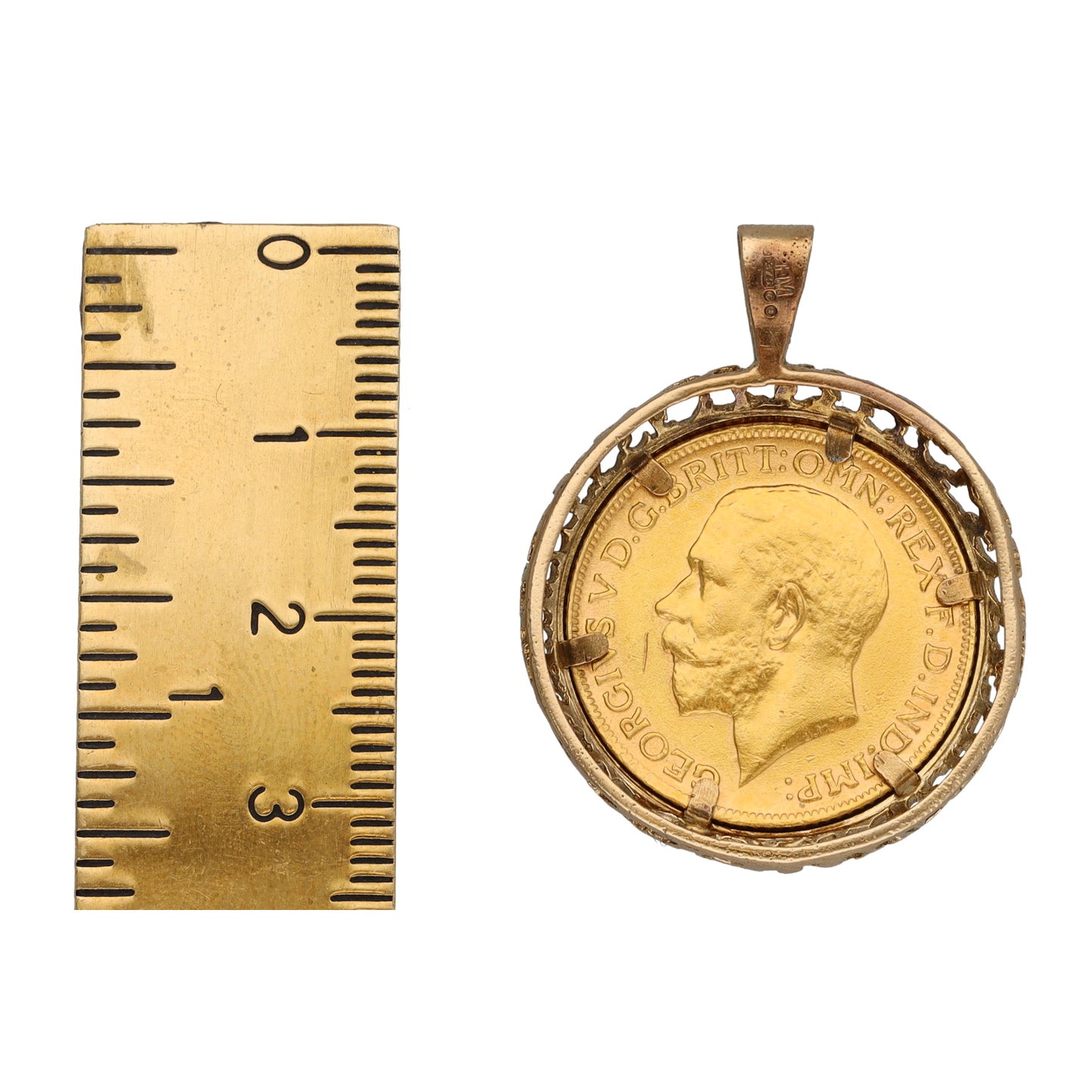 9ct Gold Full Sovereign Coin Pendant
