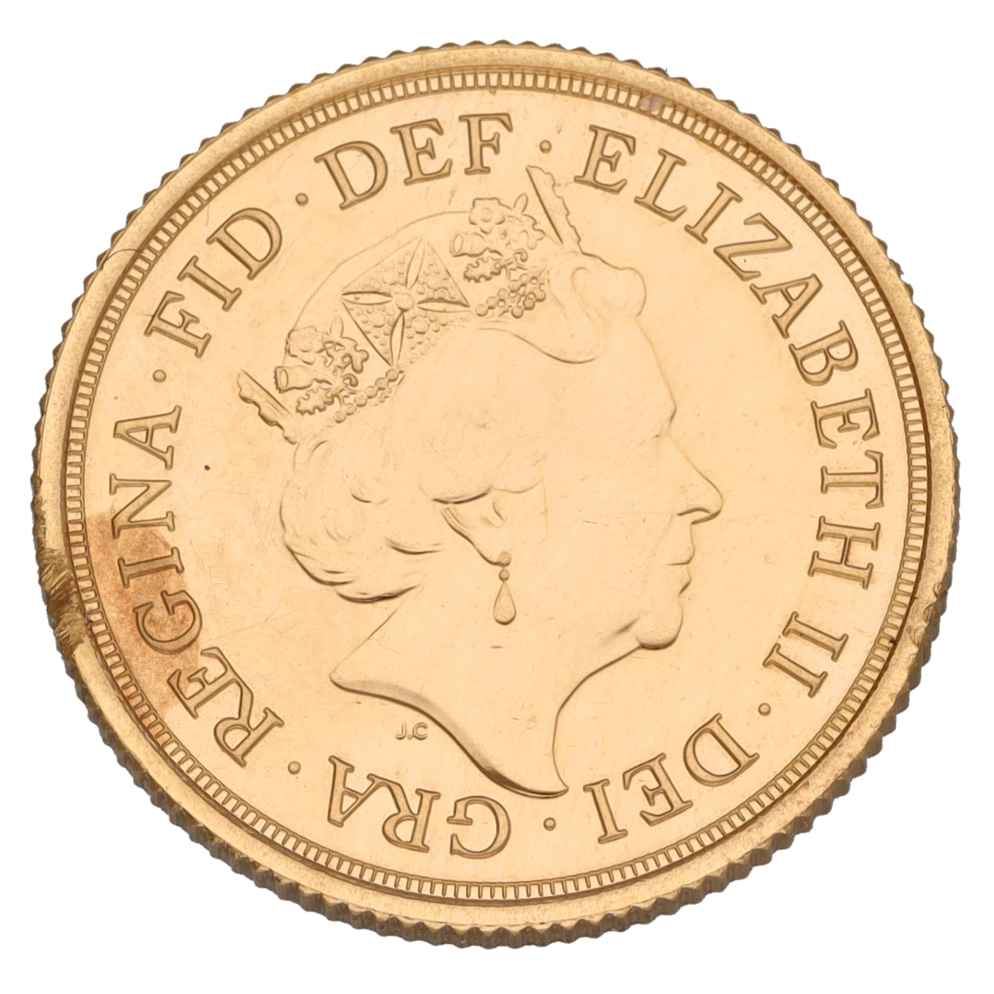 22ct Gold Queen Elizabeth II Full Sovereign Coin 2020