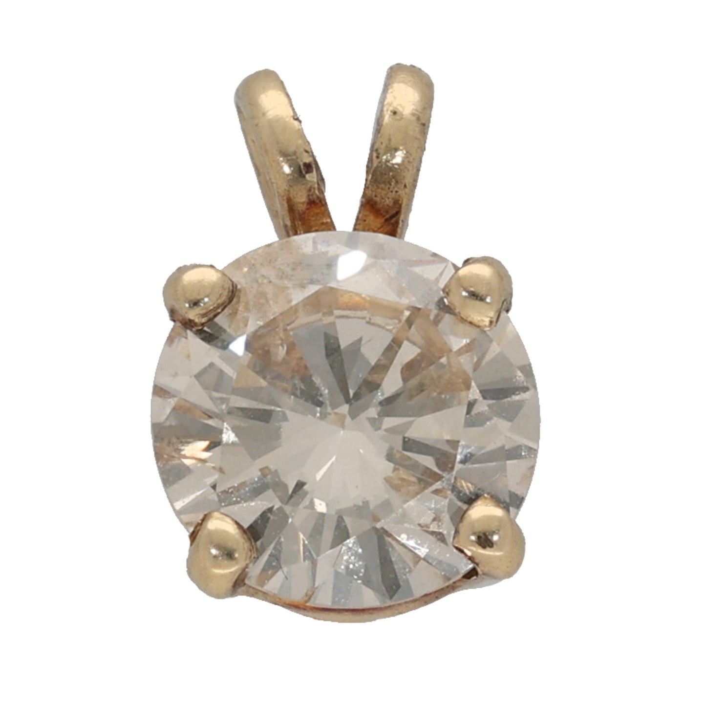 9ct Gold 1.00ct Diamond Solitaire Pendant