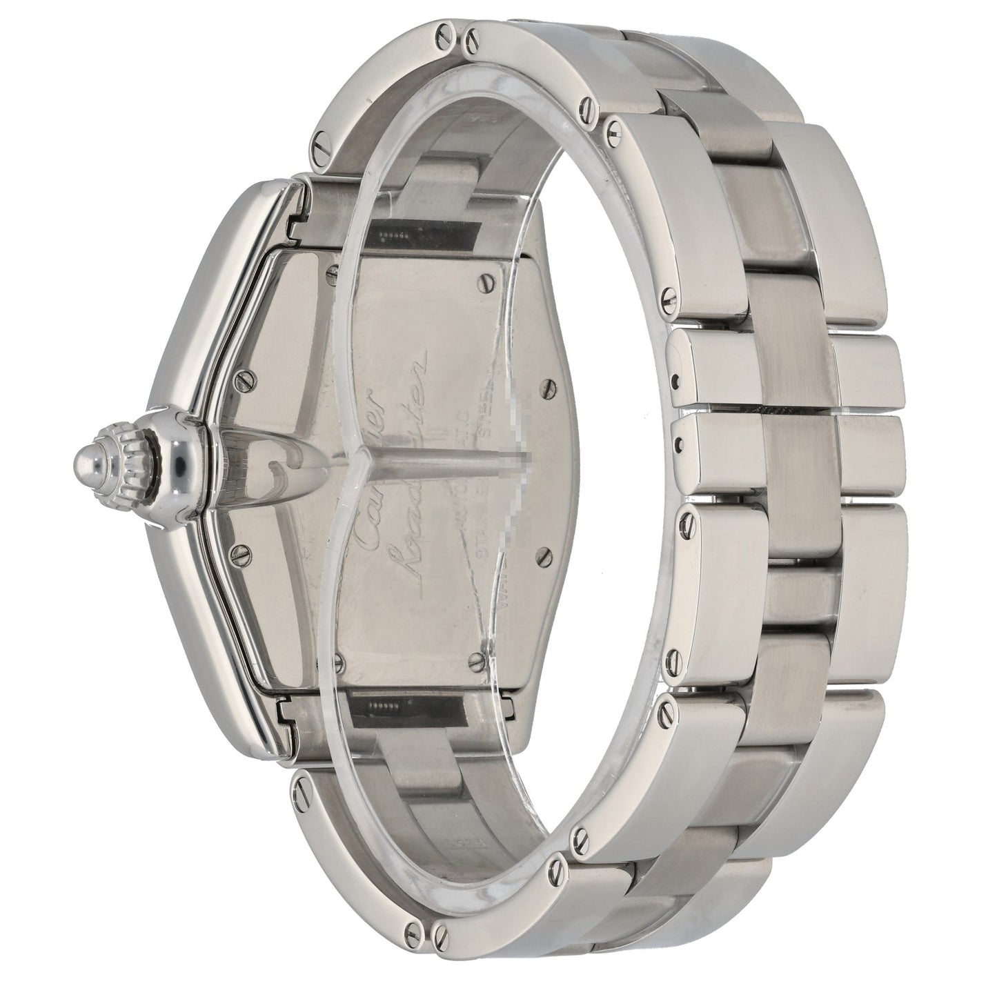 Cartier Roadster W62002V3, with a stainless steel bracelet and case
