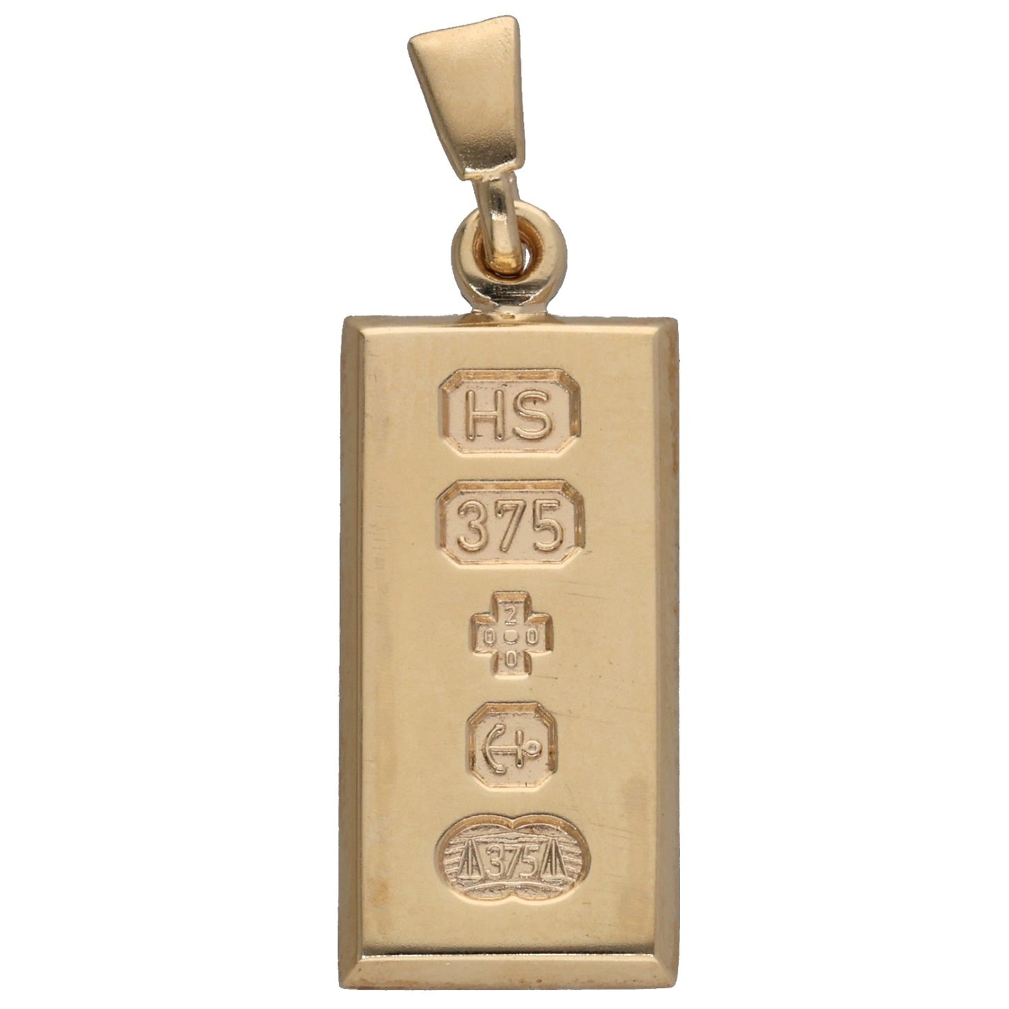 9ct Gold Ingot Pendant