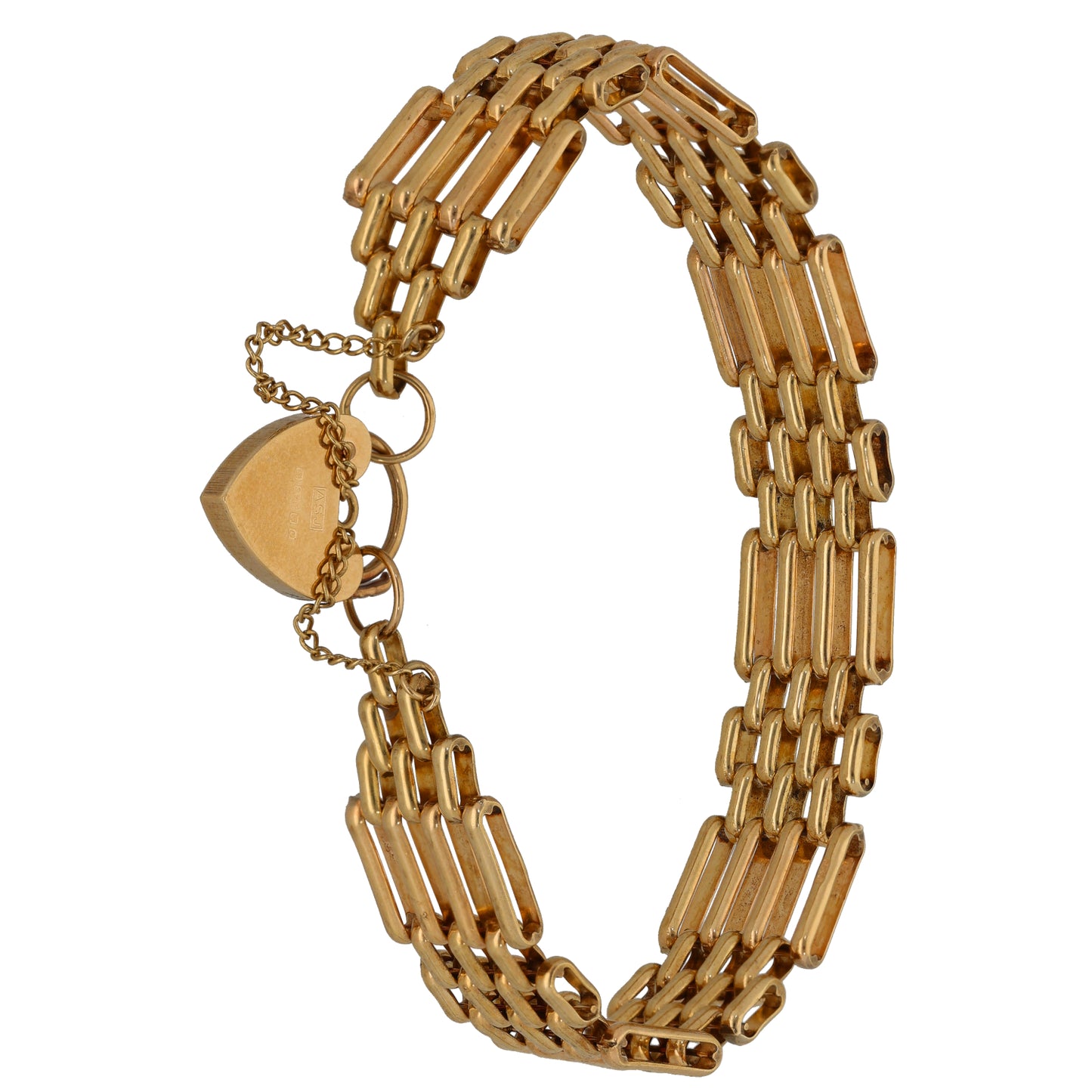 9ct Gold Gate Bracelet