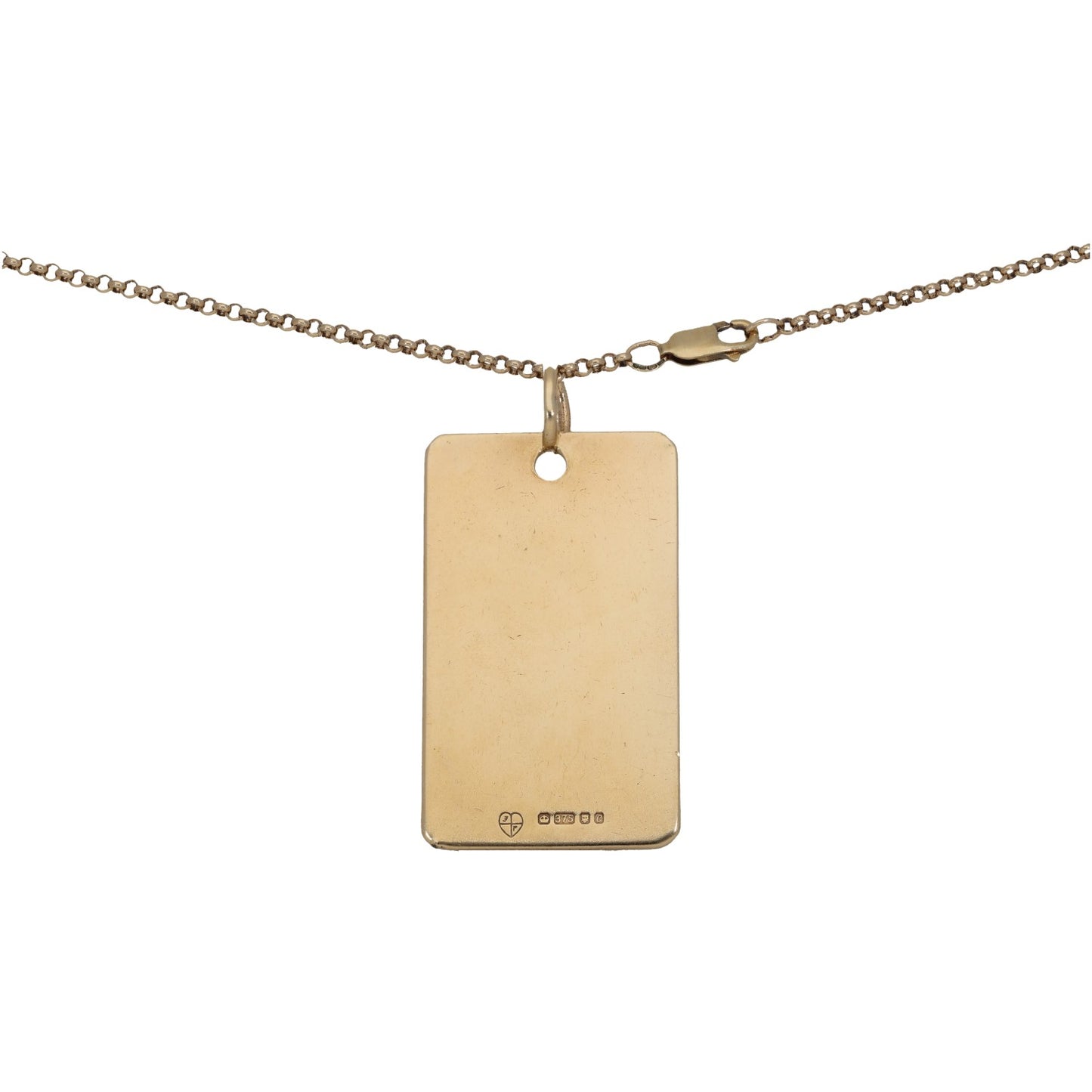 9ct Gold Alternative Pendant With Chain