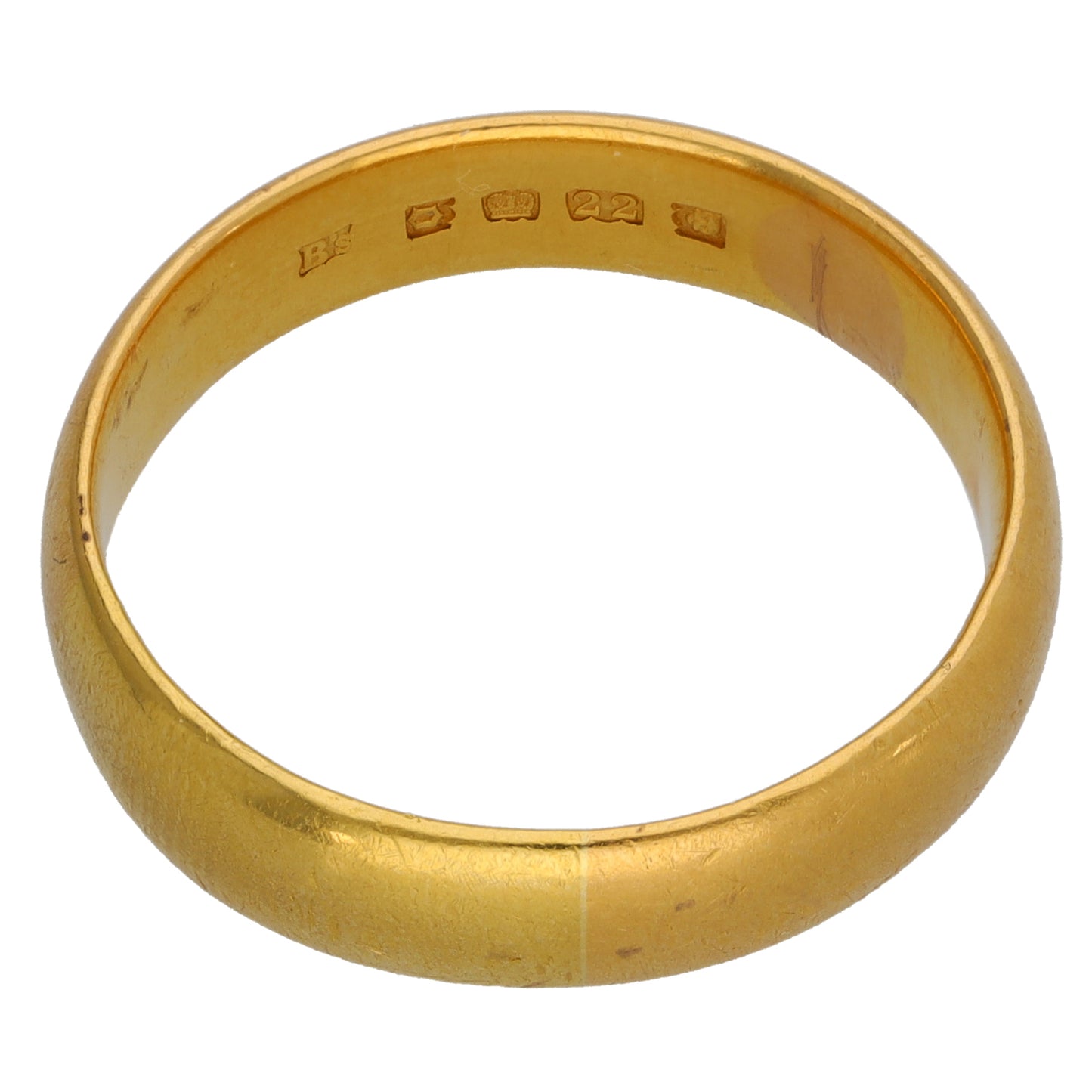 22ct Gold Plain Wedding Ring Size Z+1