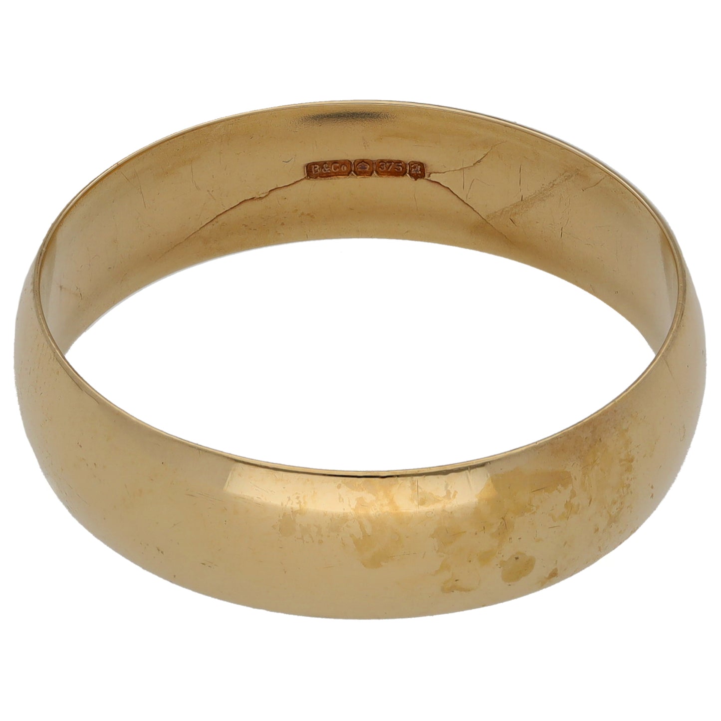 9ct Gold Plain Wedding Ring Size Z