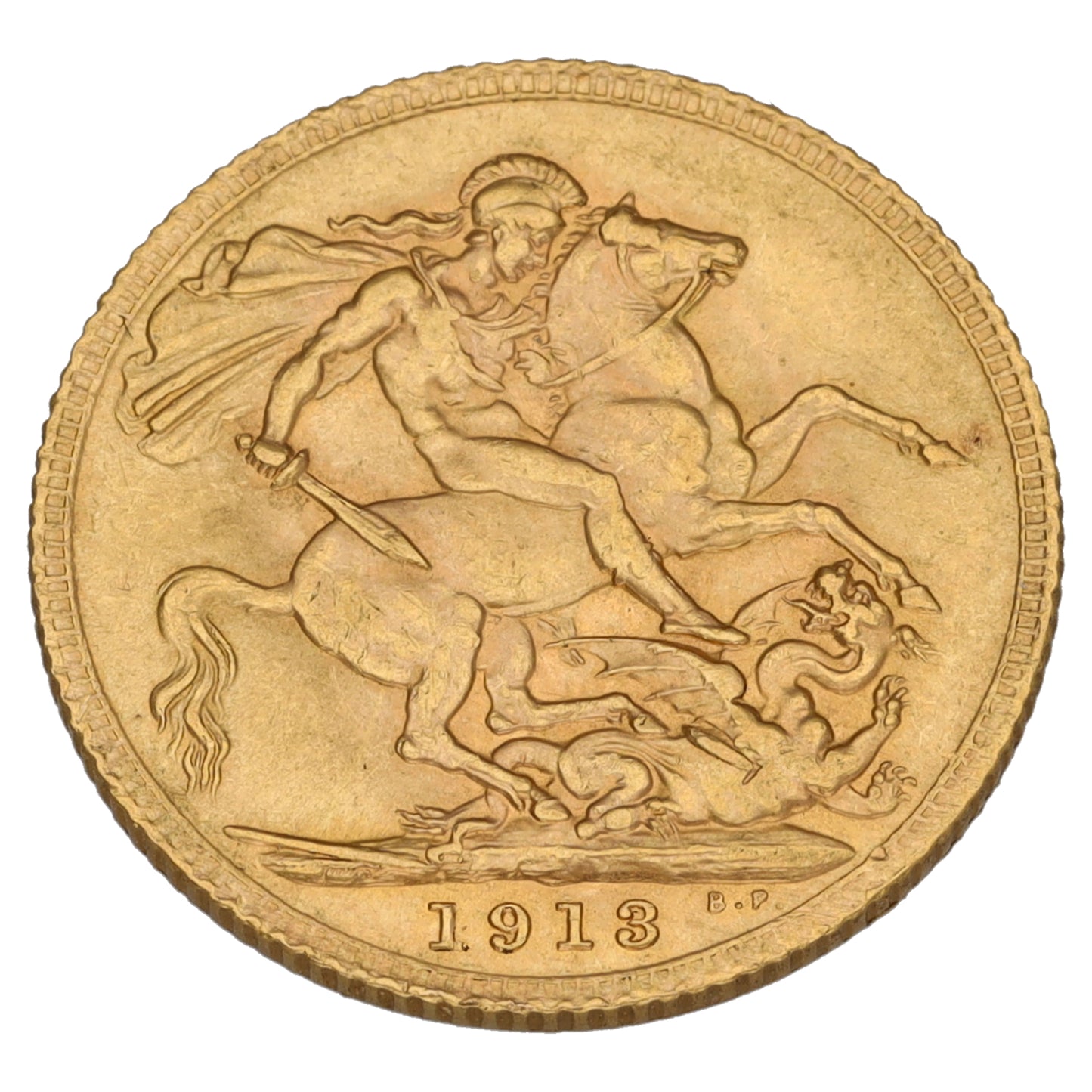 22ct Gold King George V Full Sovereign Coin 1913