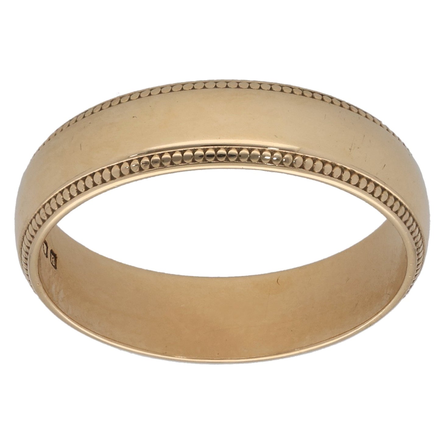 9ct Gold Plain Wedding Ring Size N