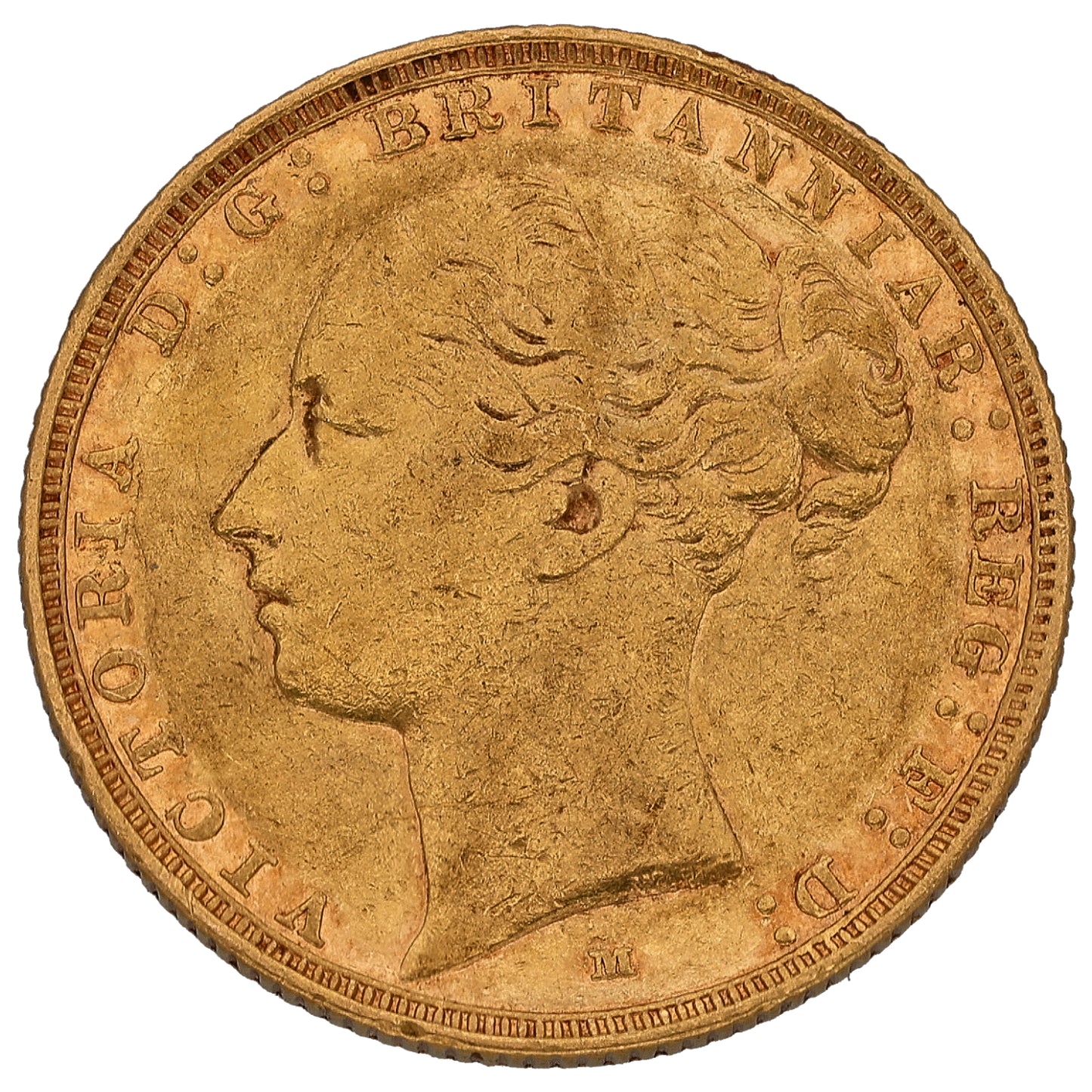 22ct Gold Queen Victoria Full Sovereign Coin 1885