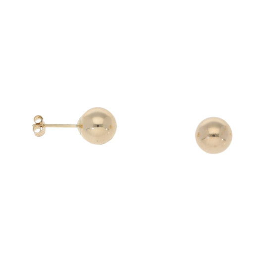 New 9ct Gold Ball Stud Earrings