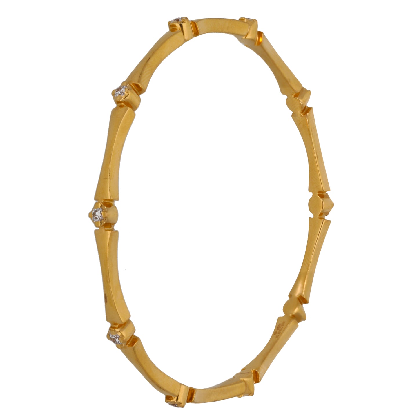 22ct Gold 0.57ct Diamond Alternative Bangle