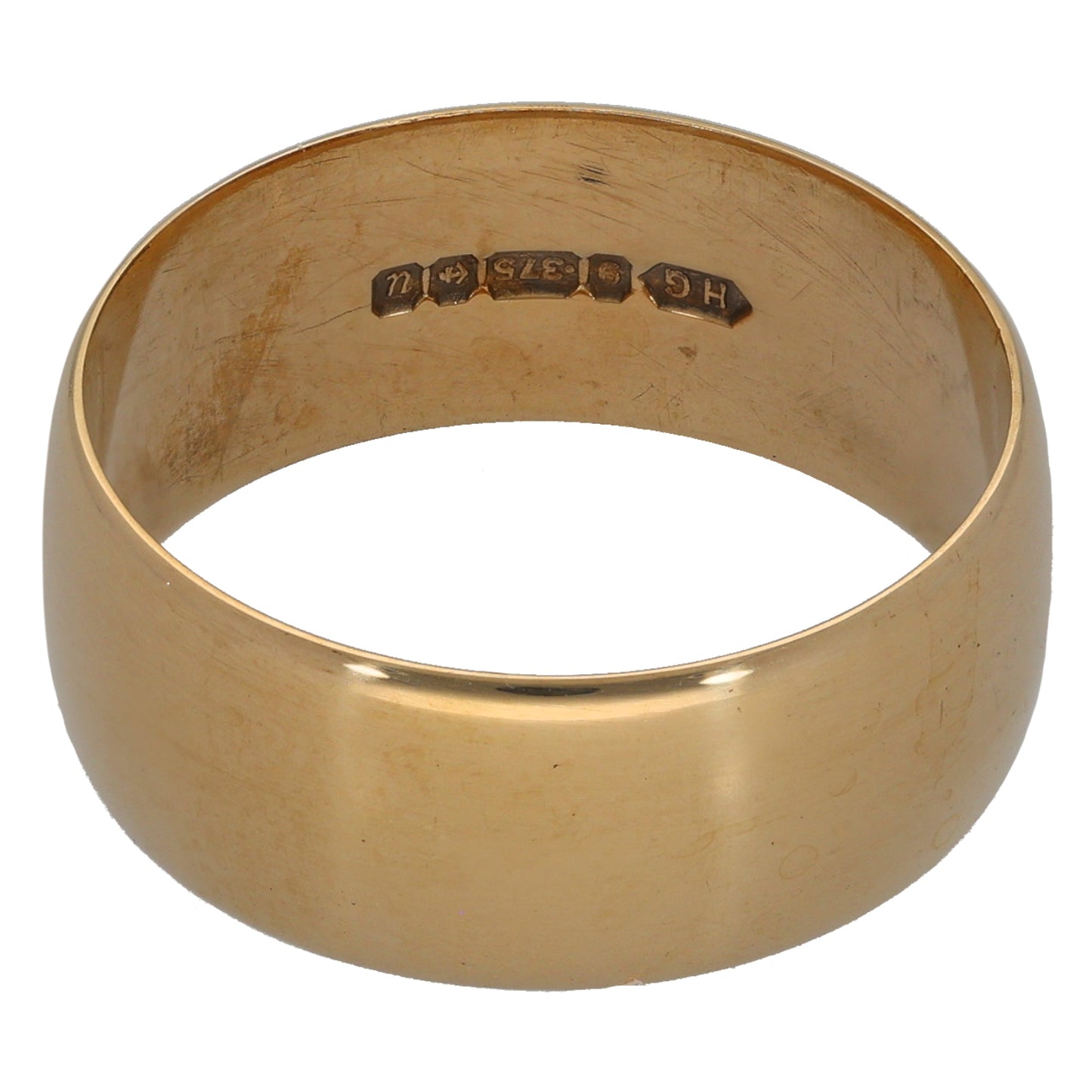 9ct Gold Plain Wedding Ring Size U