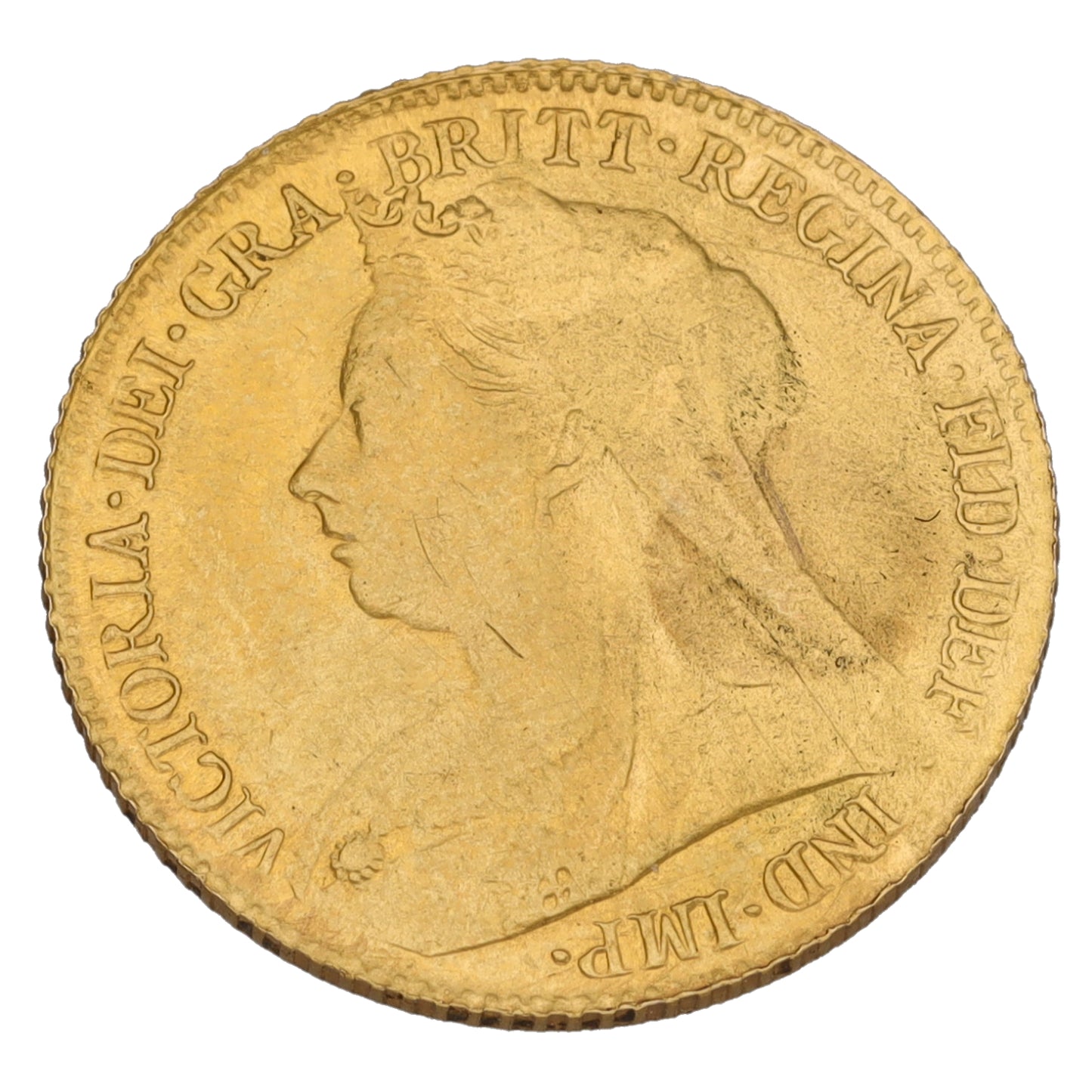 22ct Gold Queen Victoria Half Sovereign Coin 1894