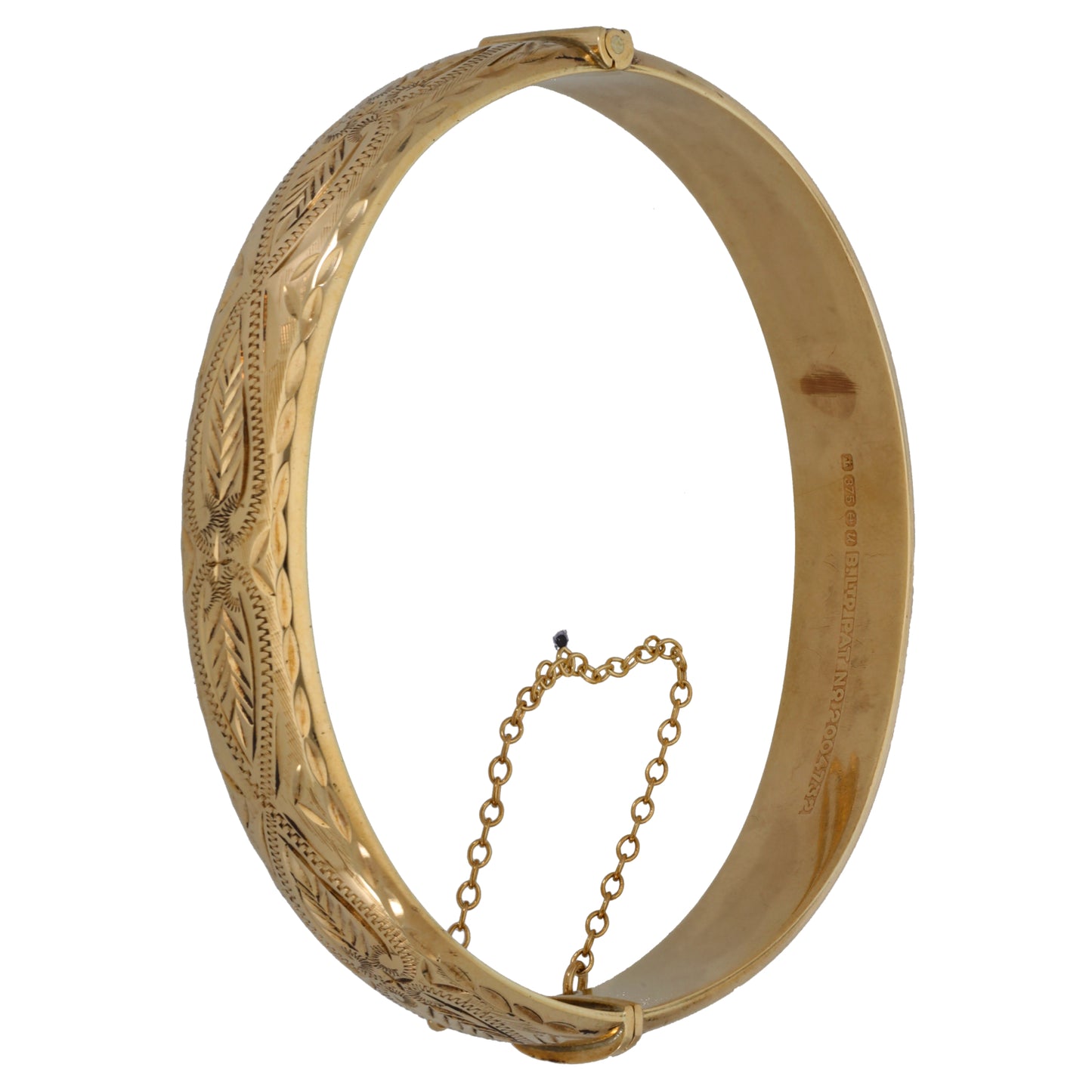9ct Gold Hinged/Clasp Bangle