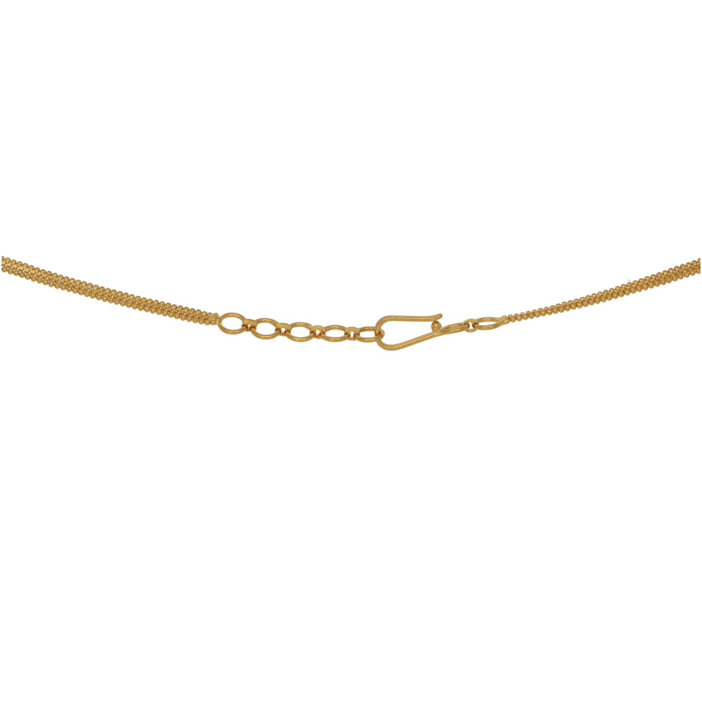 New 22ct Gold Filigree Medallion Necklace 16"
