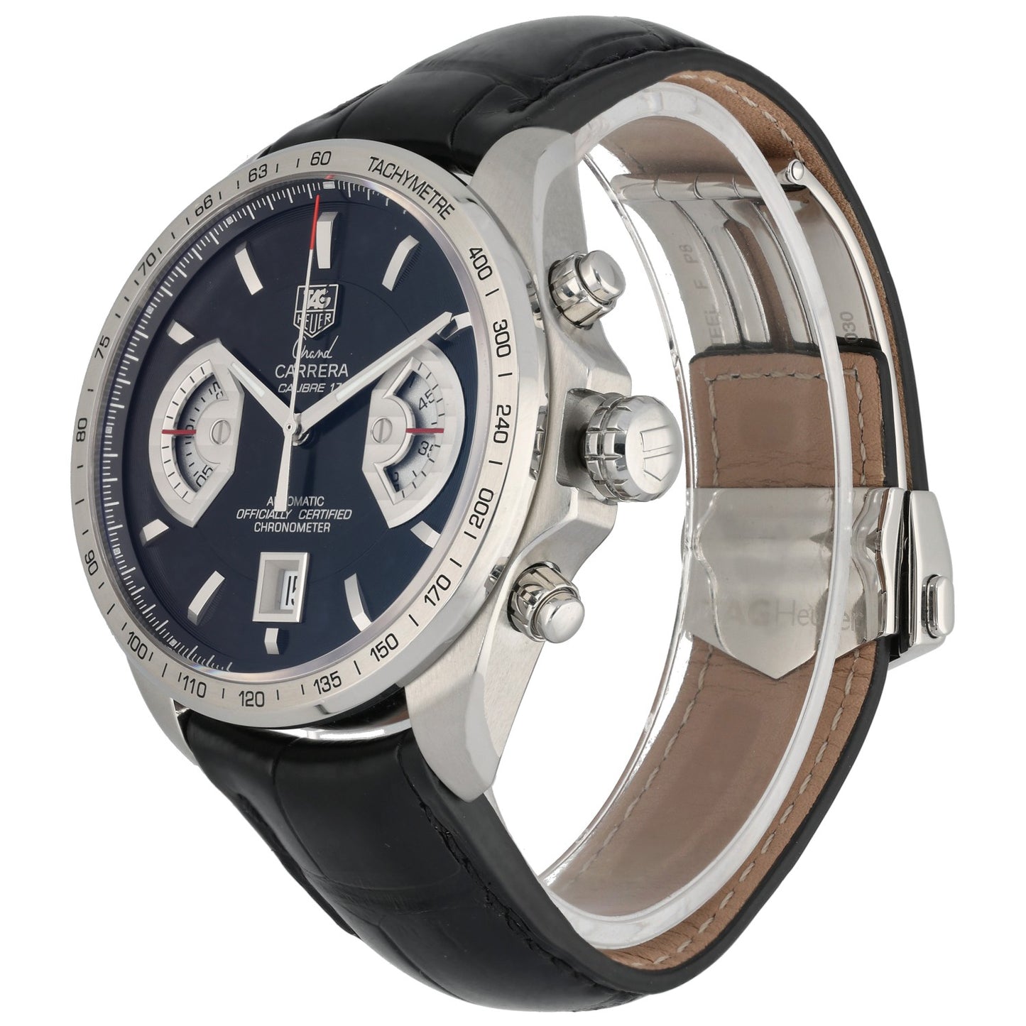 Tag Heuer Grand Carrera CAV511A 43mm Stainless Steel Watch