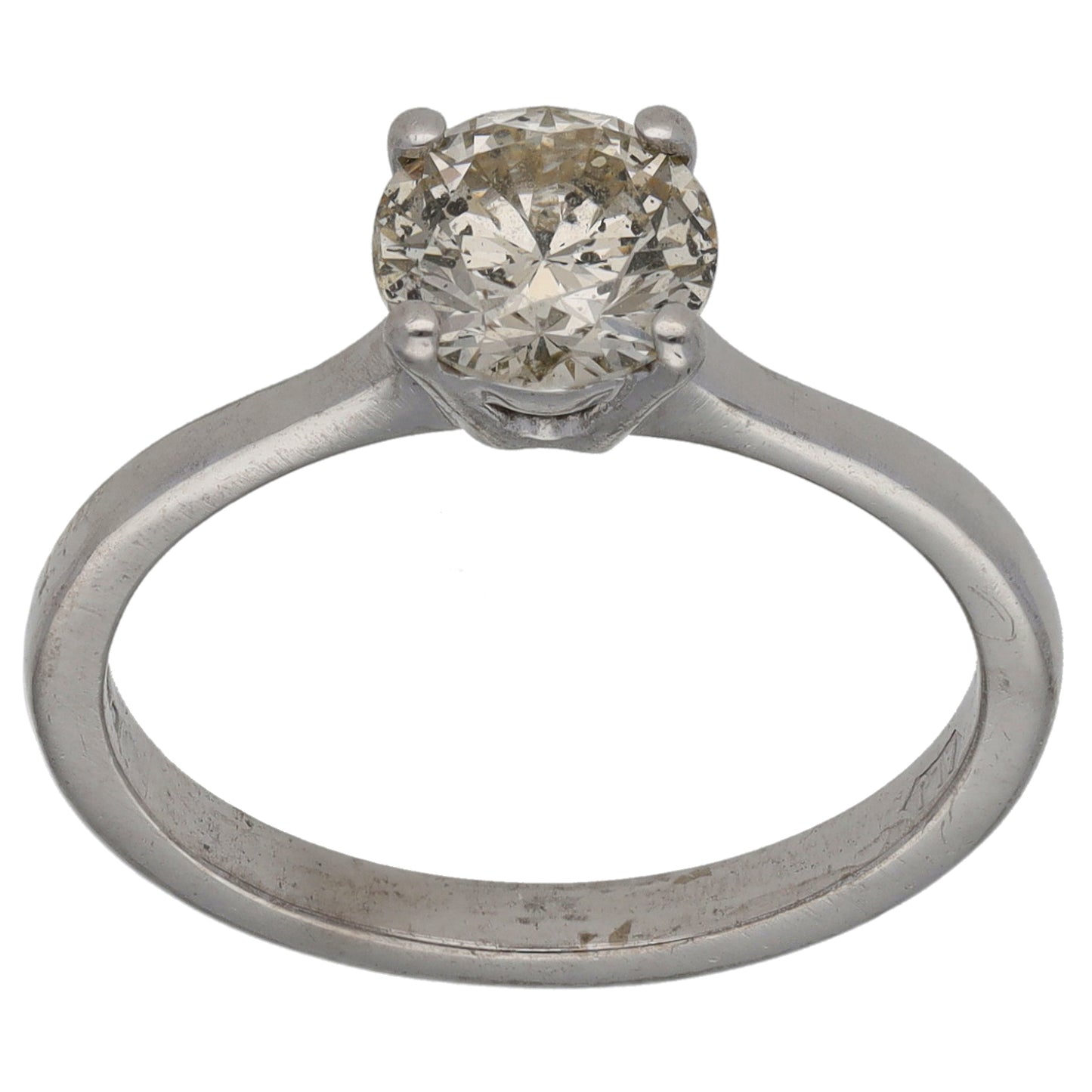18ct White Gold 1.00ct Diamond Solitaire Ring Size N