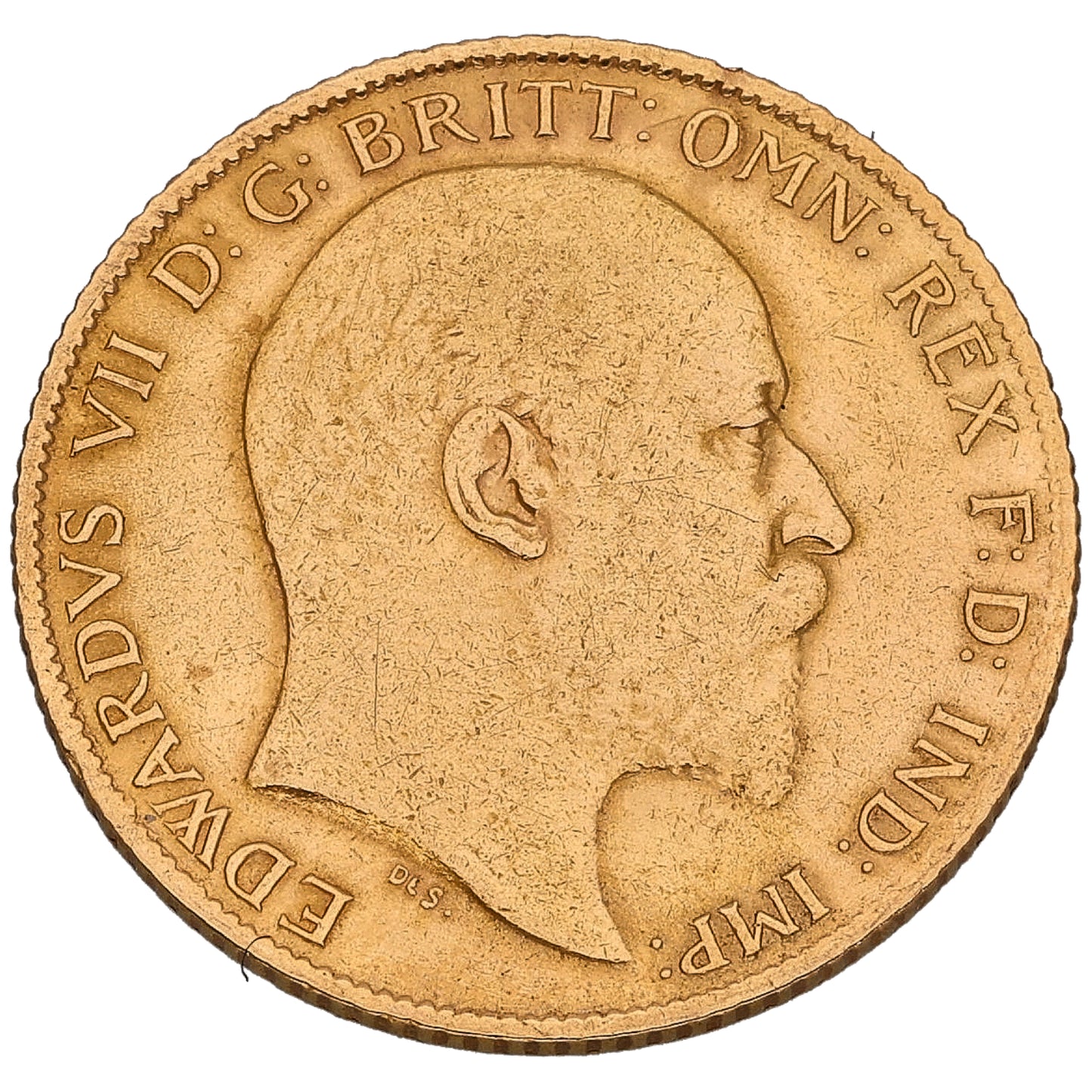 22ct Gold King Edward VII Half Sovereign Coin 1909