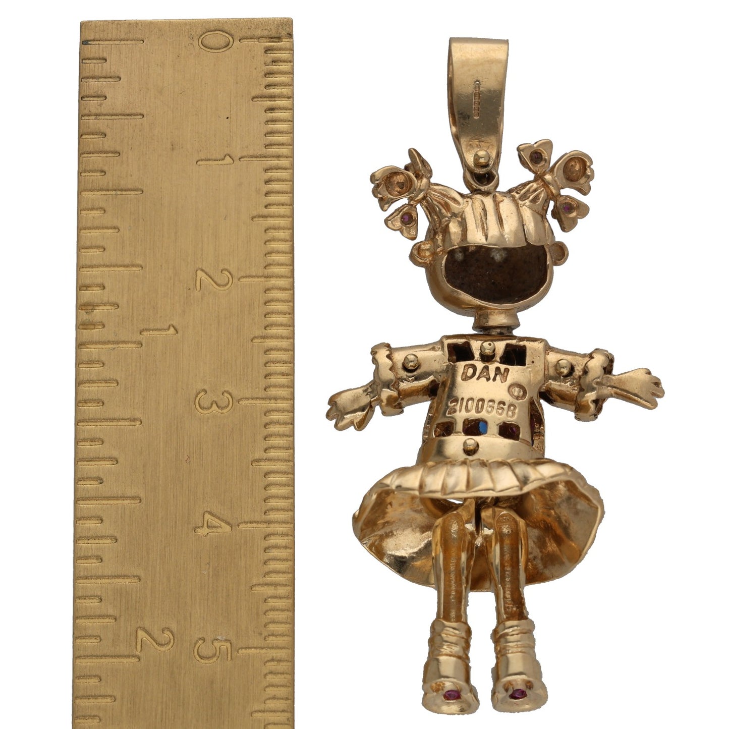 9ct Gold Imitation Dolly Pendant