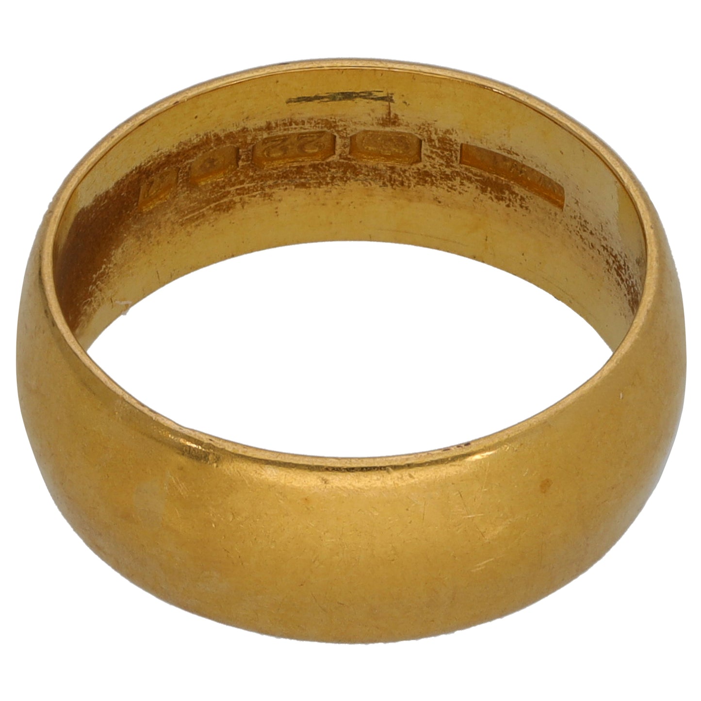 22ct Gold Plain Wedding Ring Size Q