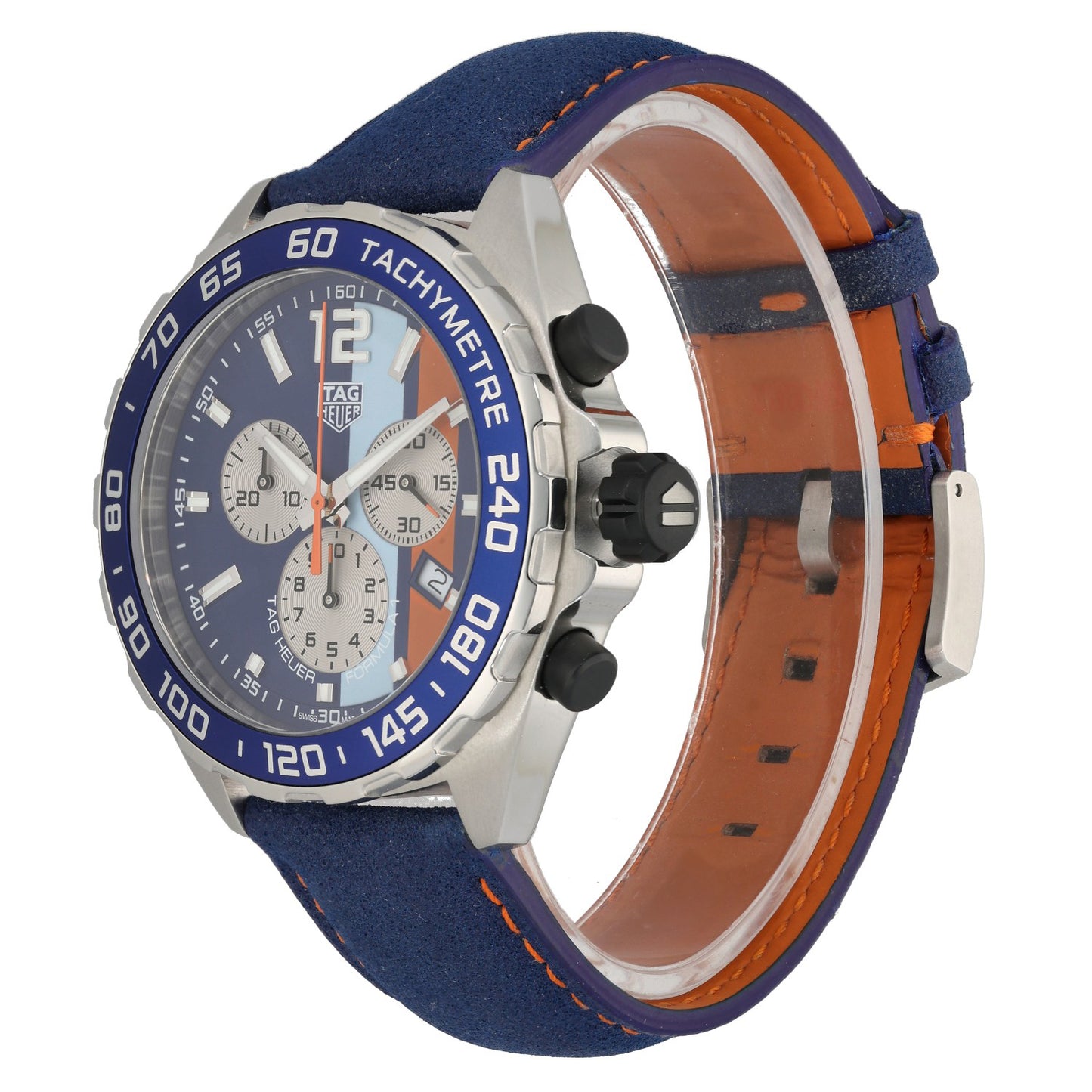 Tag Heuer Formula 1 Gulf CAZ101N 43mm Stainless Steel Watch