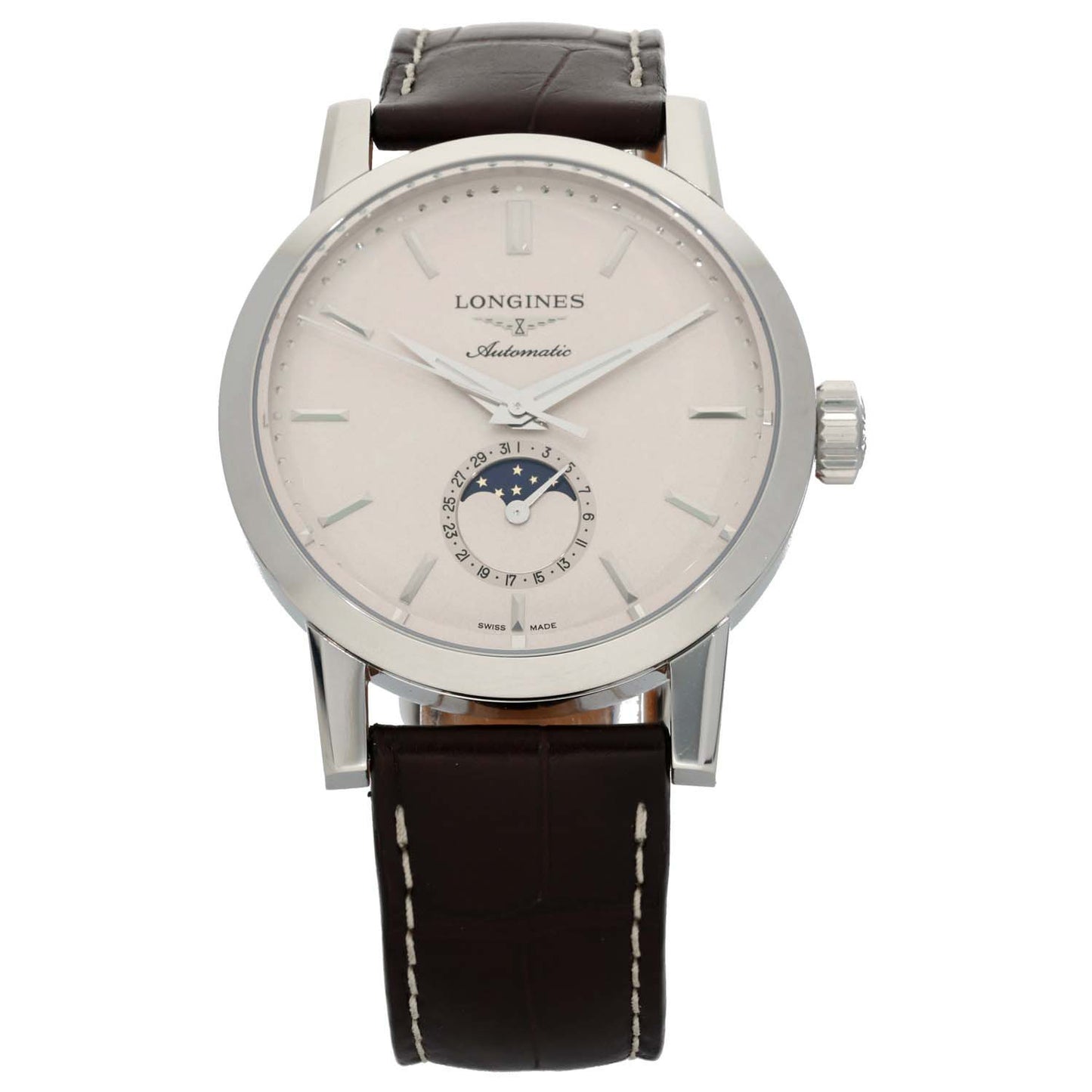 Longines Heritage 1832 Moonphase L4.826.4 40mm Stainless Steel Watch