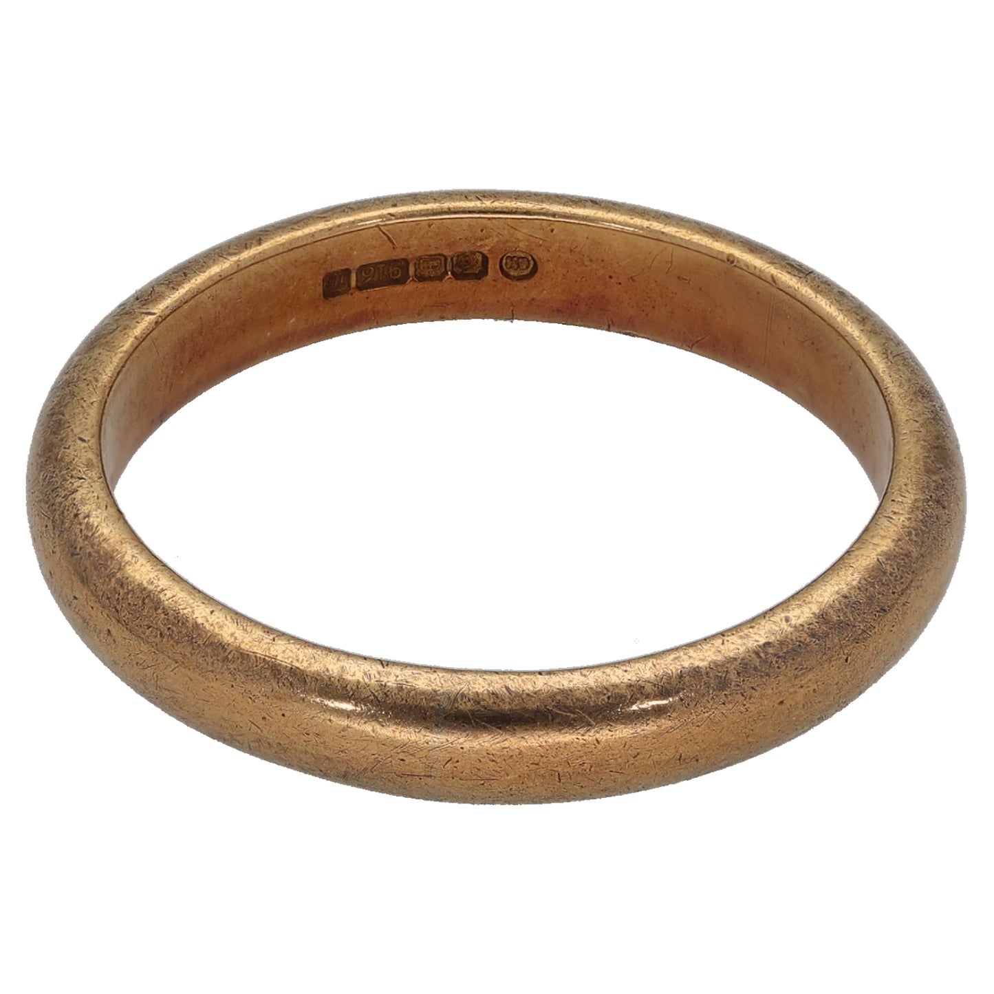 22ct Gold Plain Wedding Ring Size T