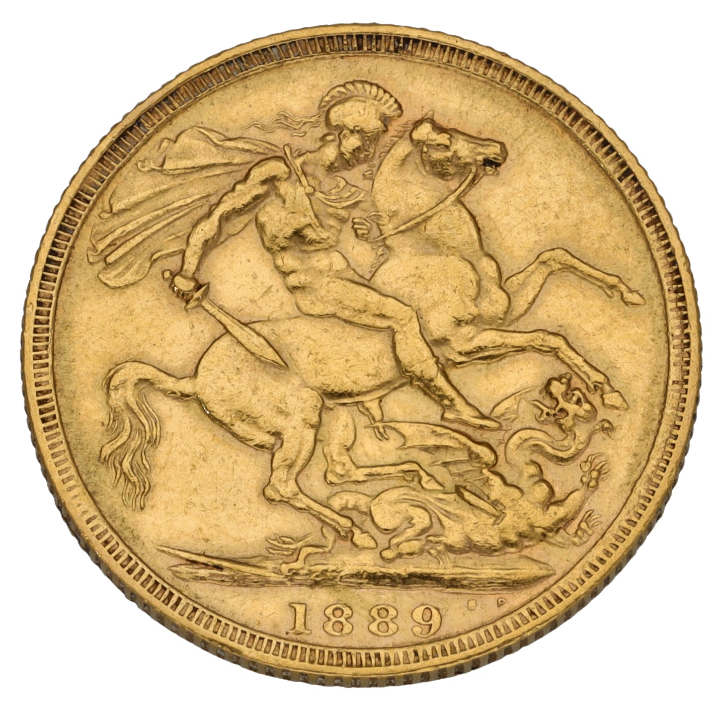 22ct Gold Queen Victoria Full Sovereign Coin 1889