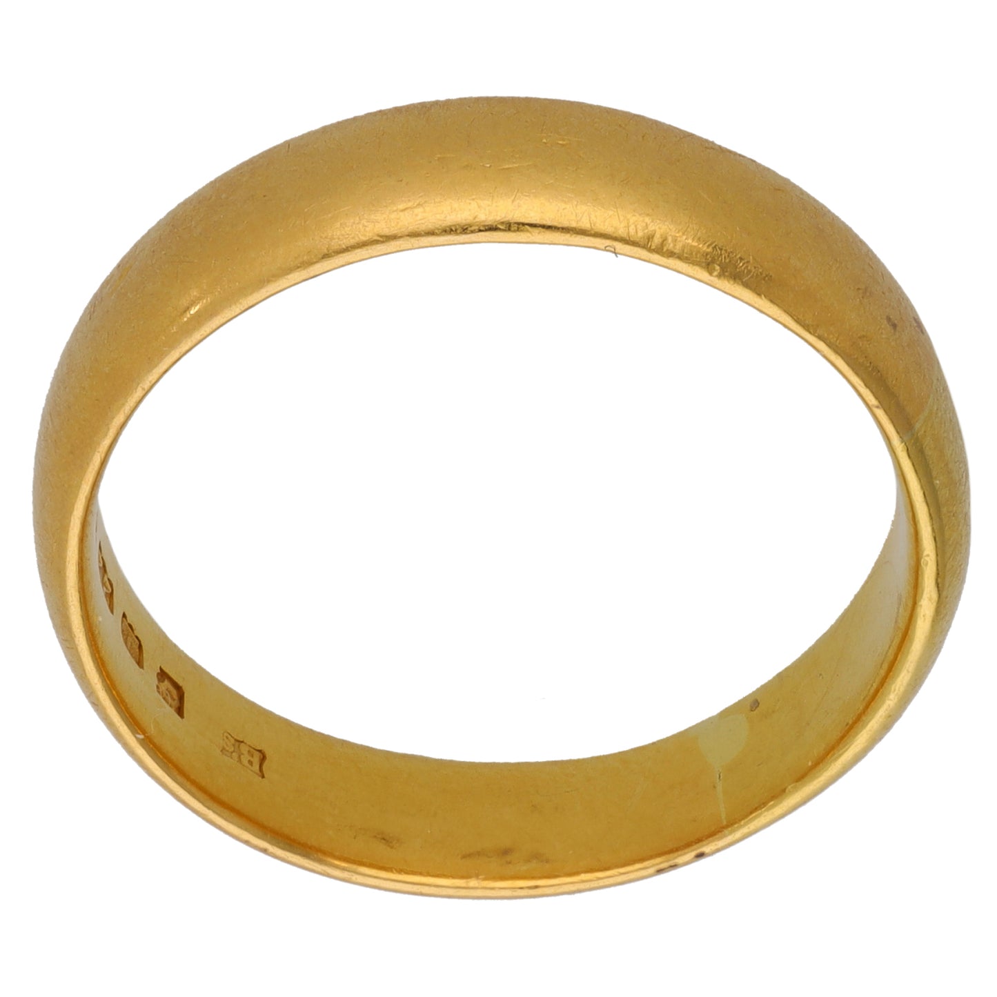 22ct Gold Plain Wedding Ring Size Z+1