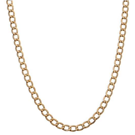 9ct Gold Curb Chain 20"