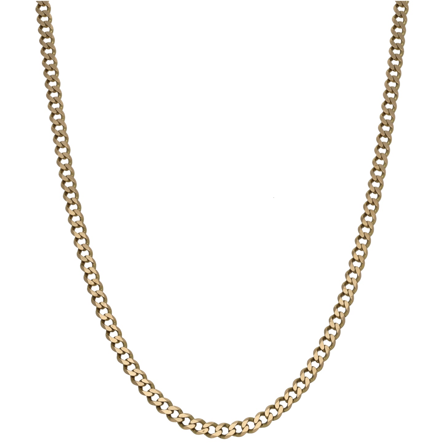 9ct Gold Curb Chain 20"