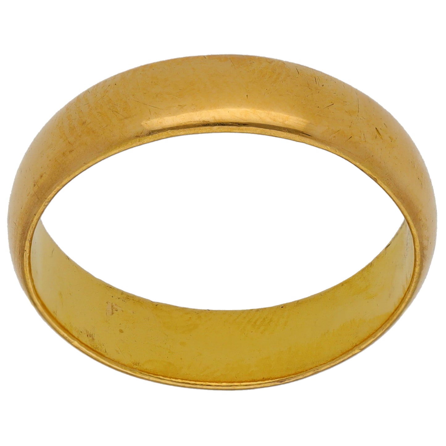 22ct Gold Plain Wedding Ring Size R