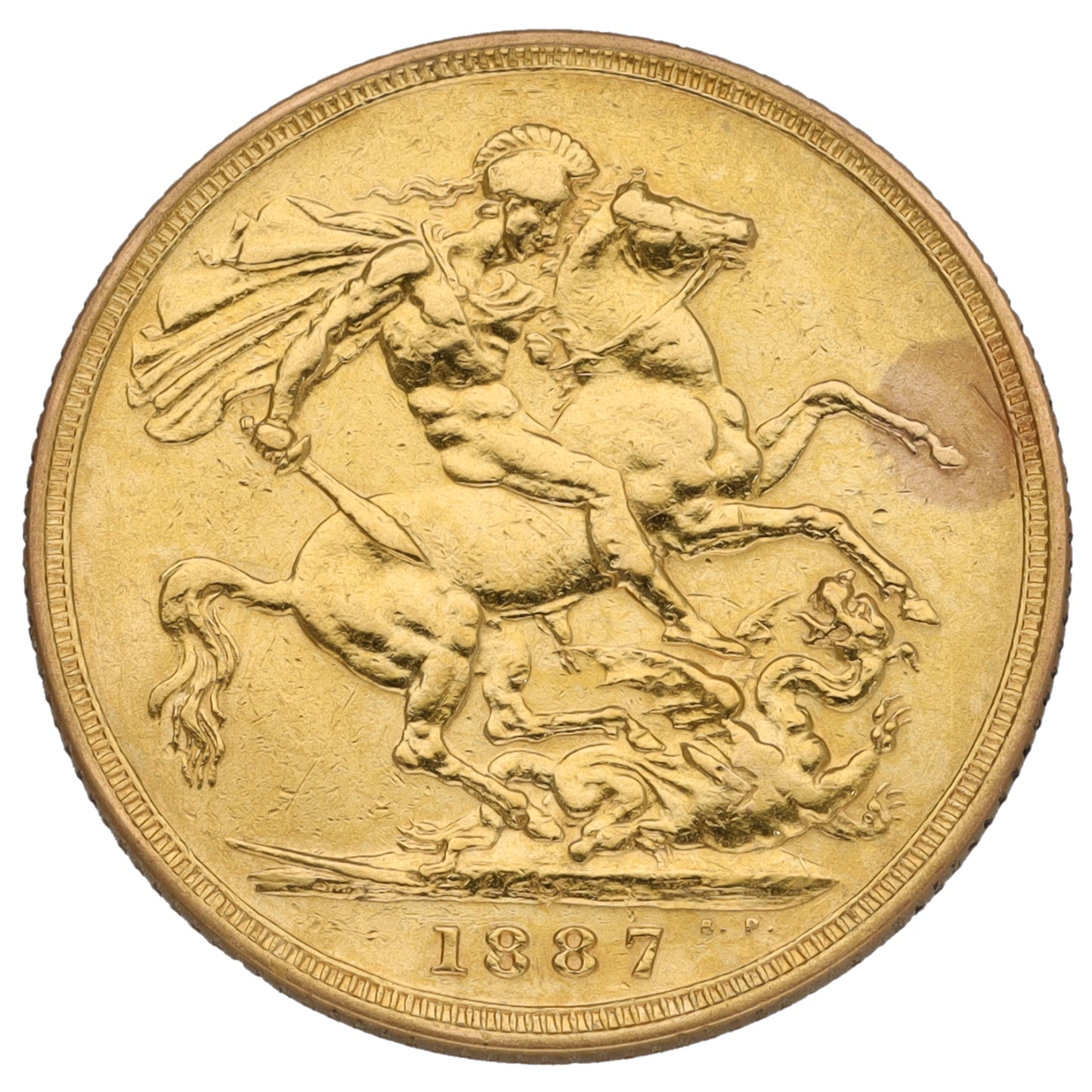 22ct Gold Queen Victoria Full Sovereign Coin 1887