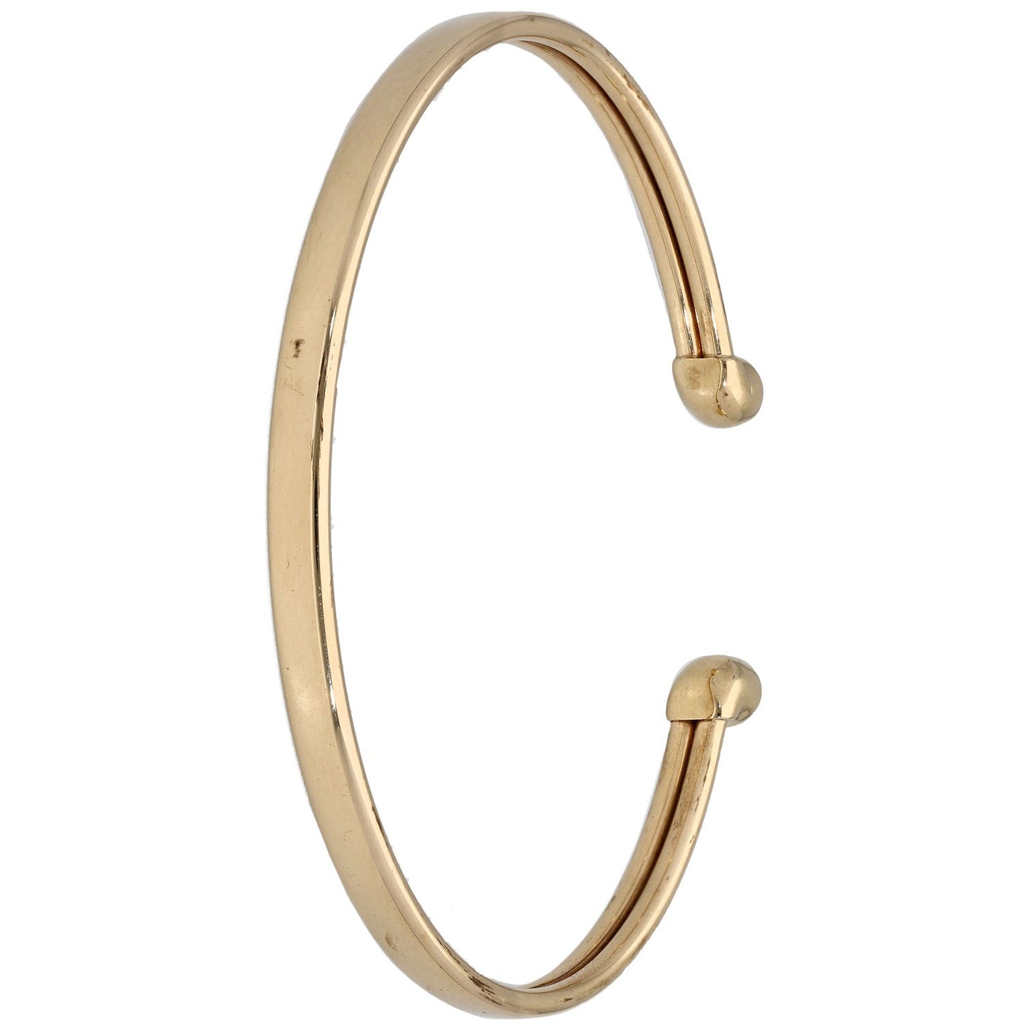 9ct Gold Topaz Torque Bangle