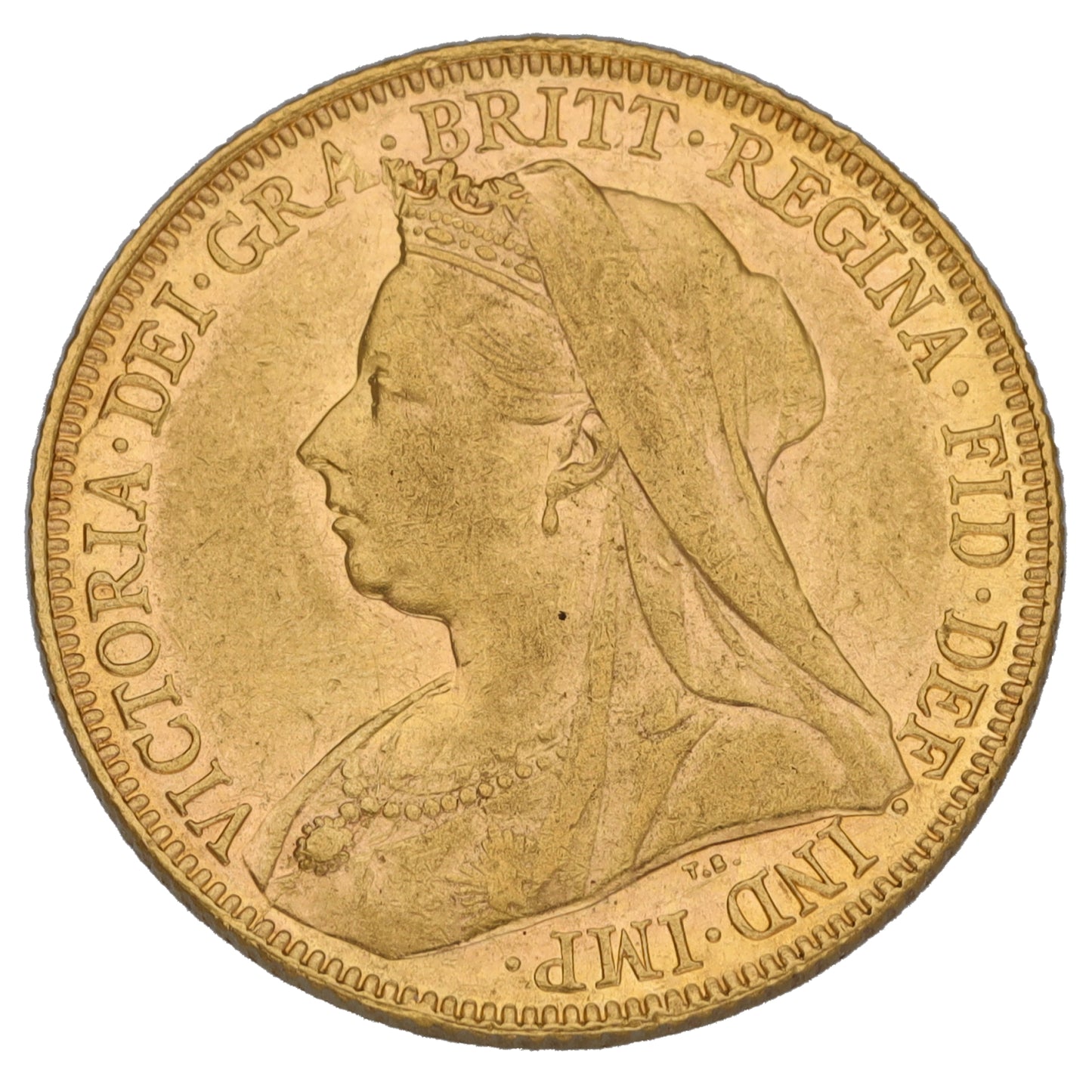 22ct Gold Queen Victoria Full Sovereign Coin 1901