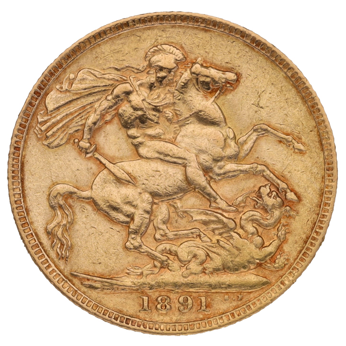22ct Gold Queen Victoria Full Sovereign Coin 1891