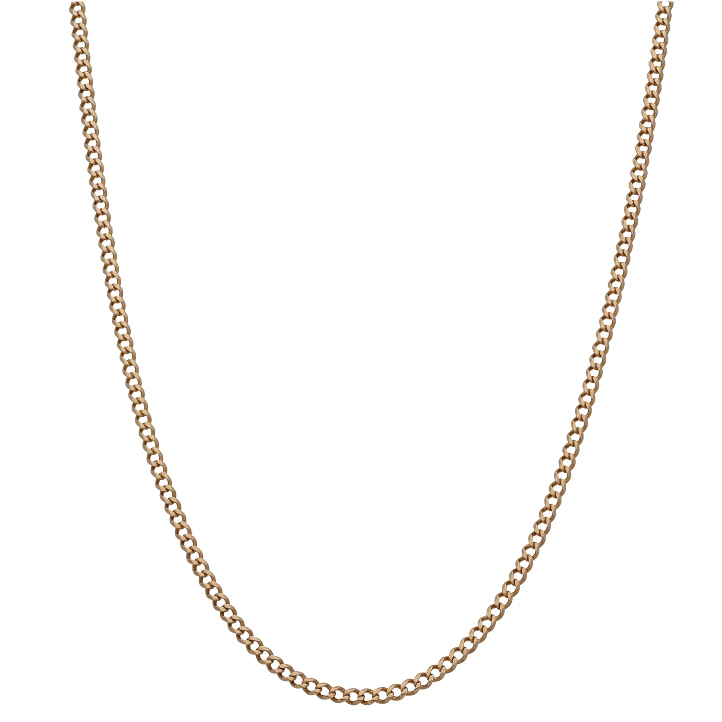9ct Gold Curb Chain 16"