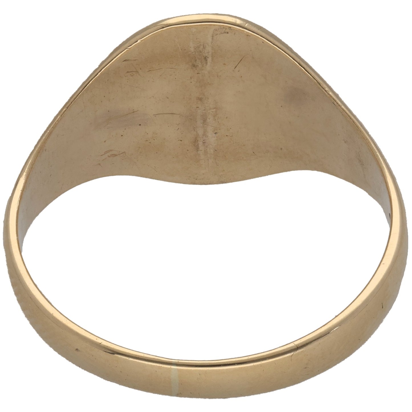 9ct Gold Patterned Signet Ring Size V