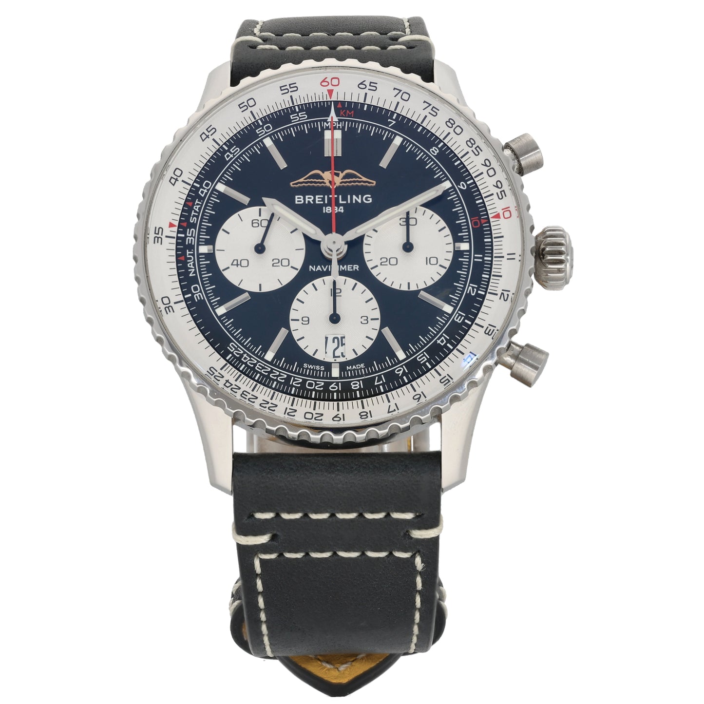 Breitling Navitimer B01 AB0138 43mm Stainless Steel Watch
