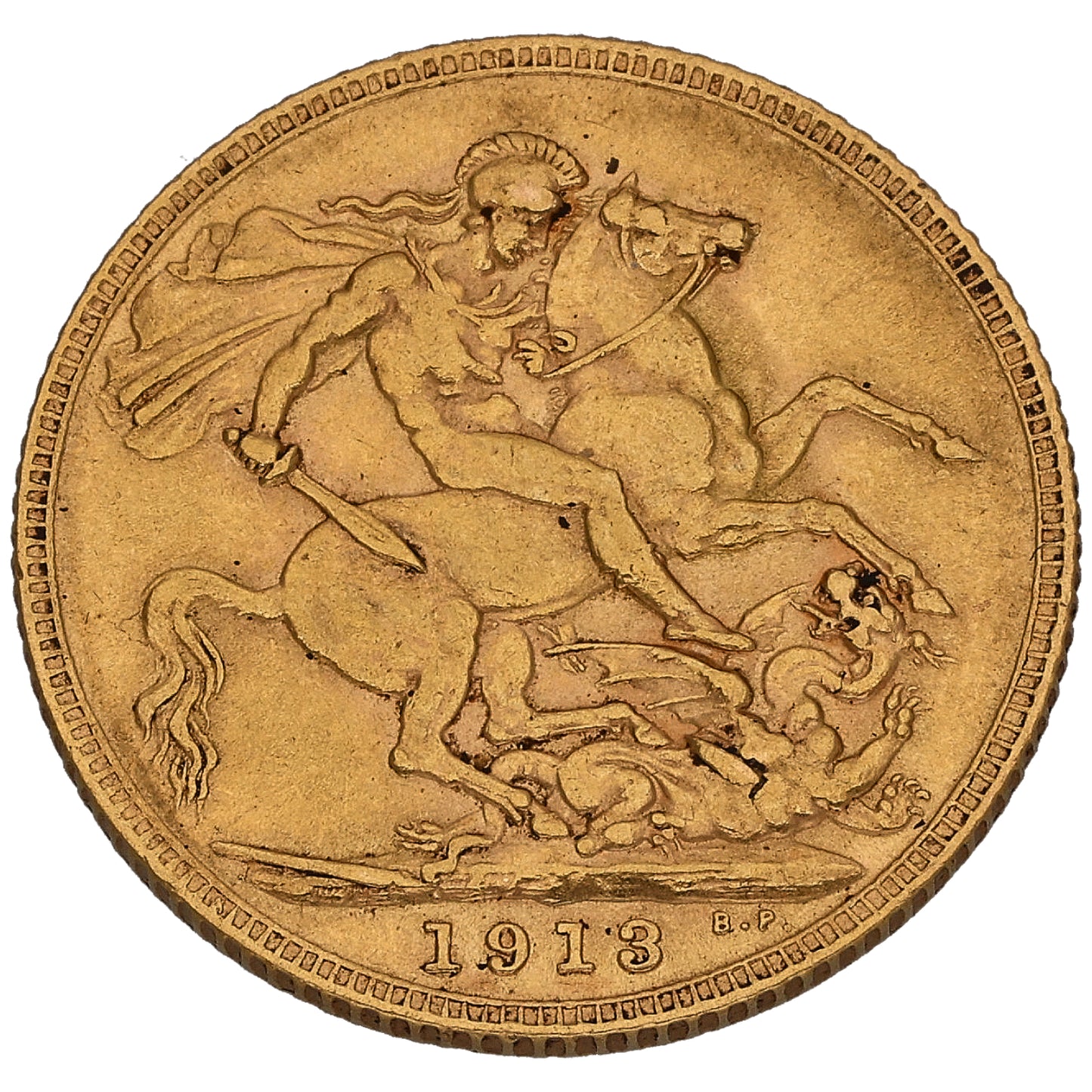 22ct Gold King George V Full Sovereign Coin 1913