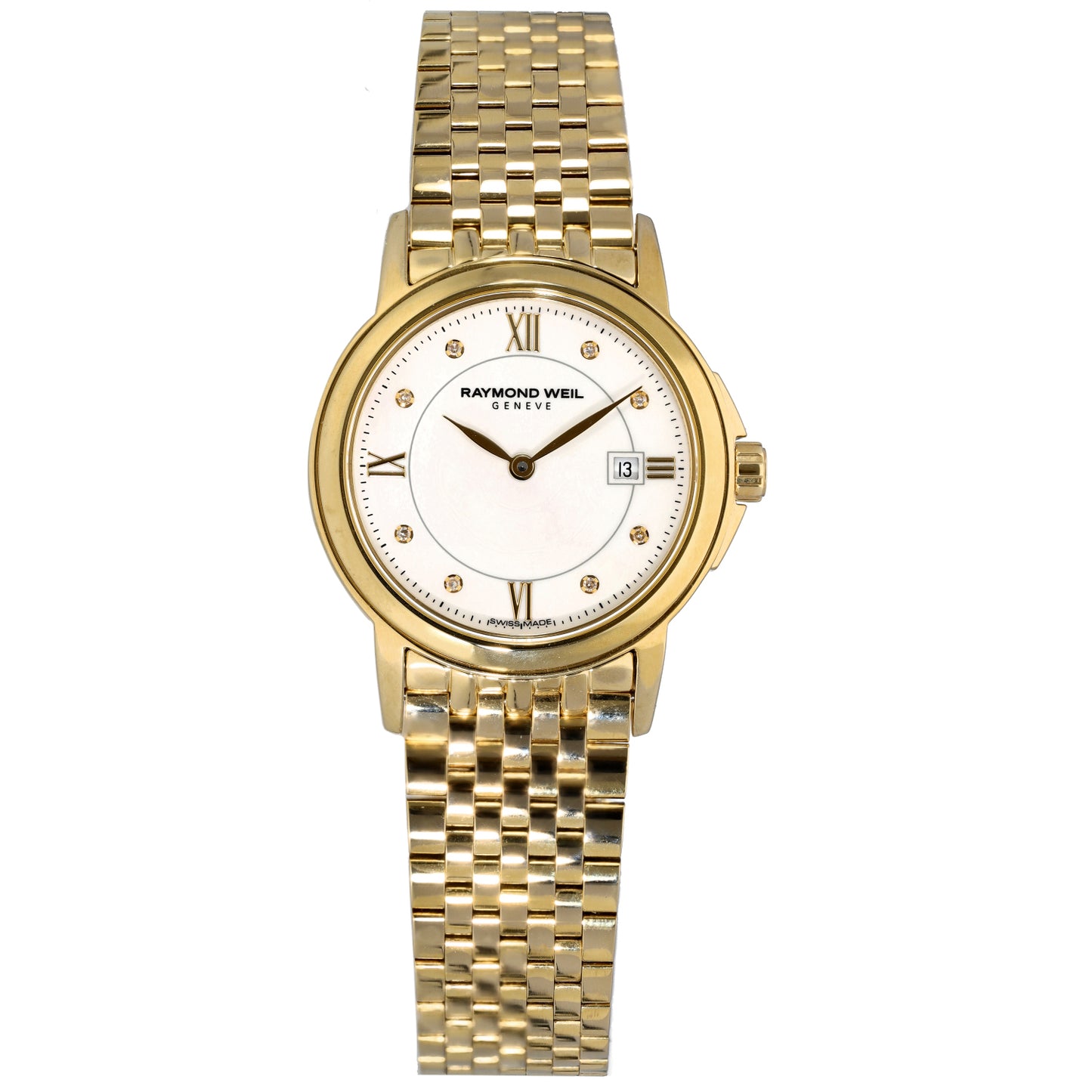 Raymond Weil Tradition 5966 28mm Gold Plated Watch