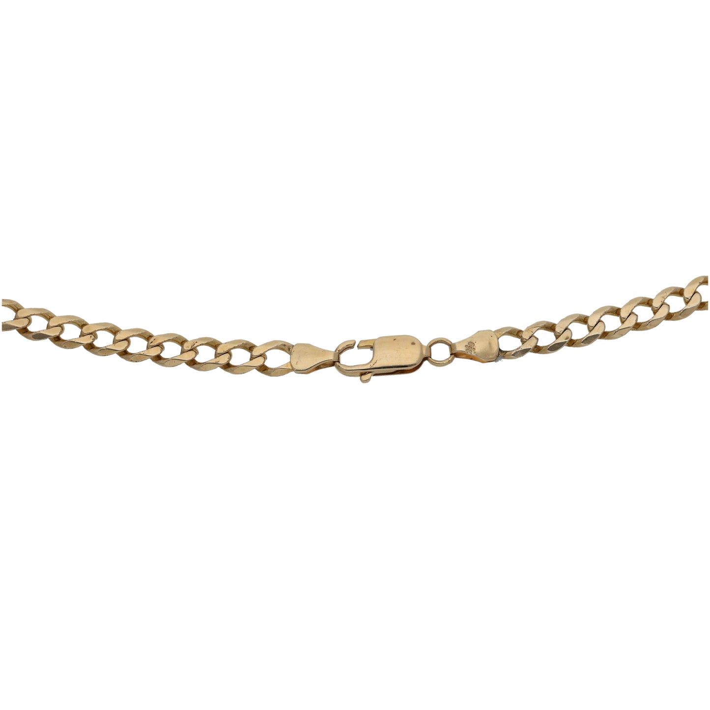 9ct Gold Curb Chain 18"