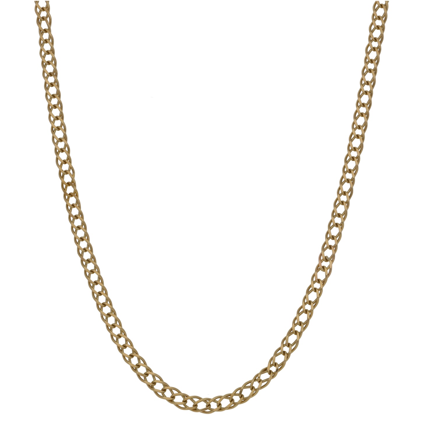 9ct Gold Double Curb Chain 22"