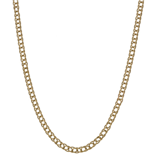 9ct Gold Double Curb Chain 22"