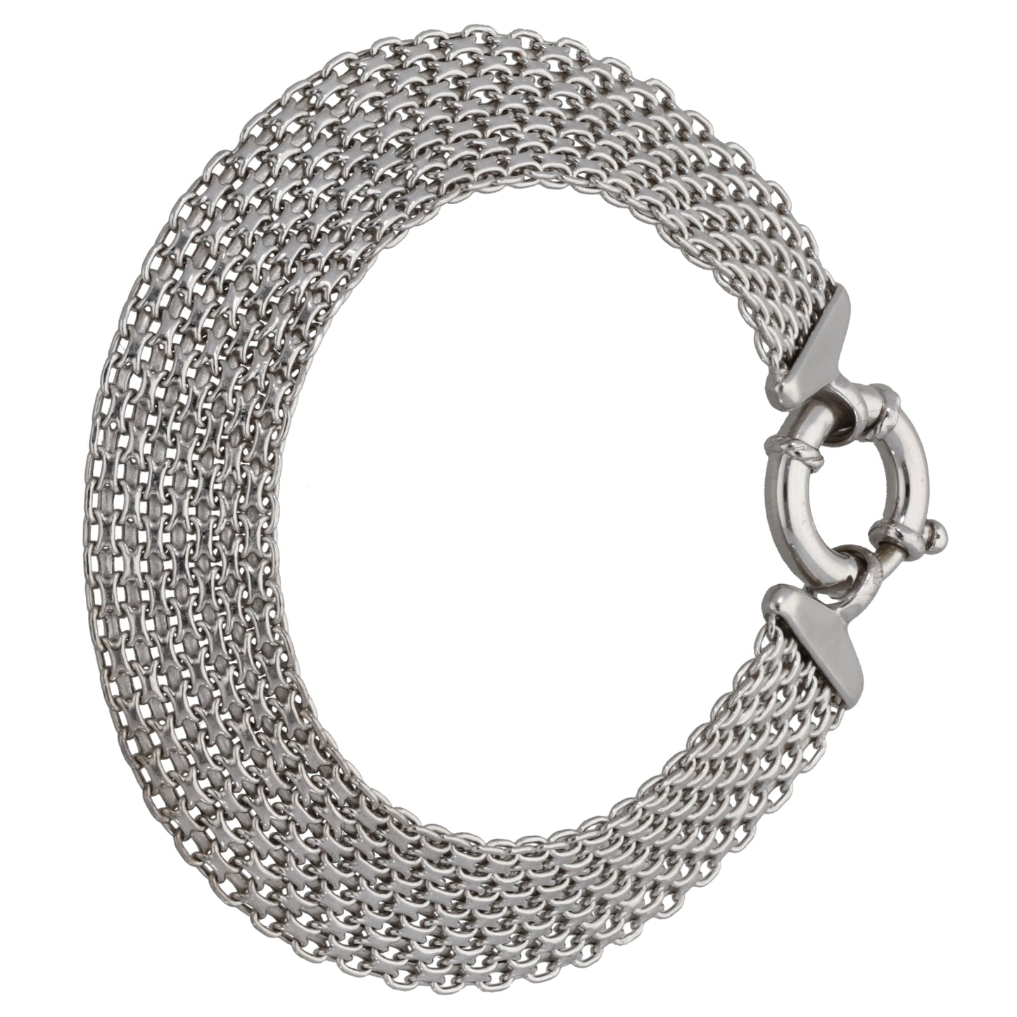 9ct White Gold Fancy Bracelet