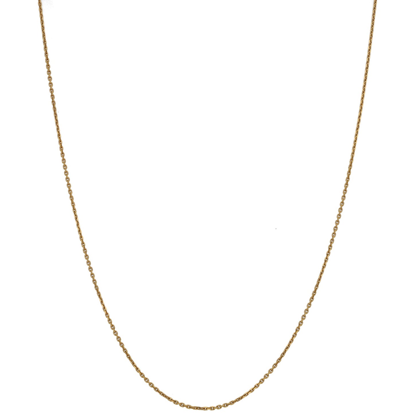 18ct Gold Curb Chain 18"