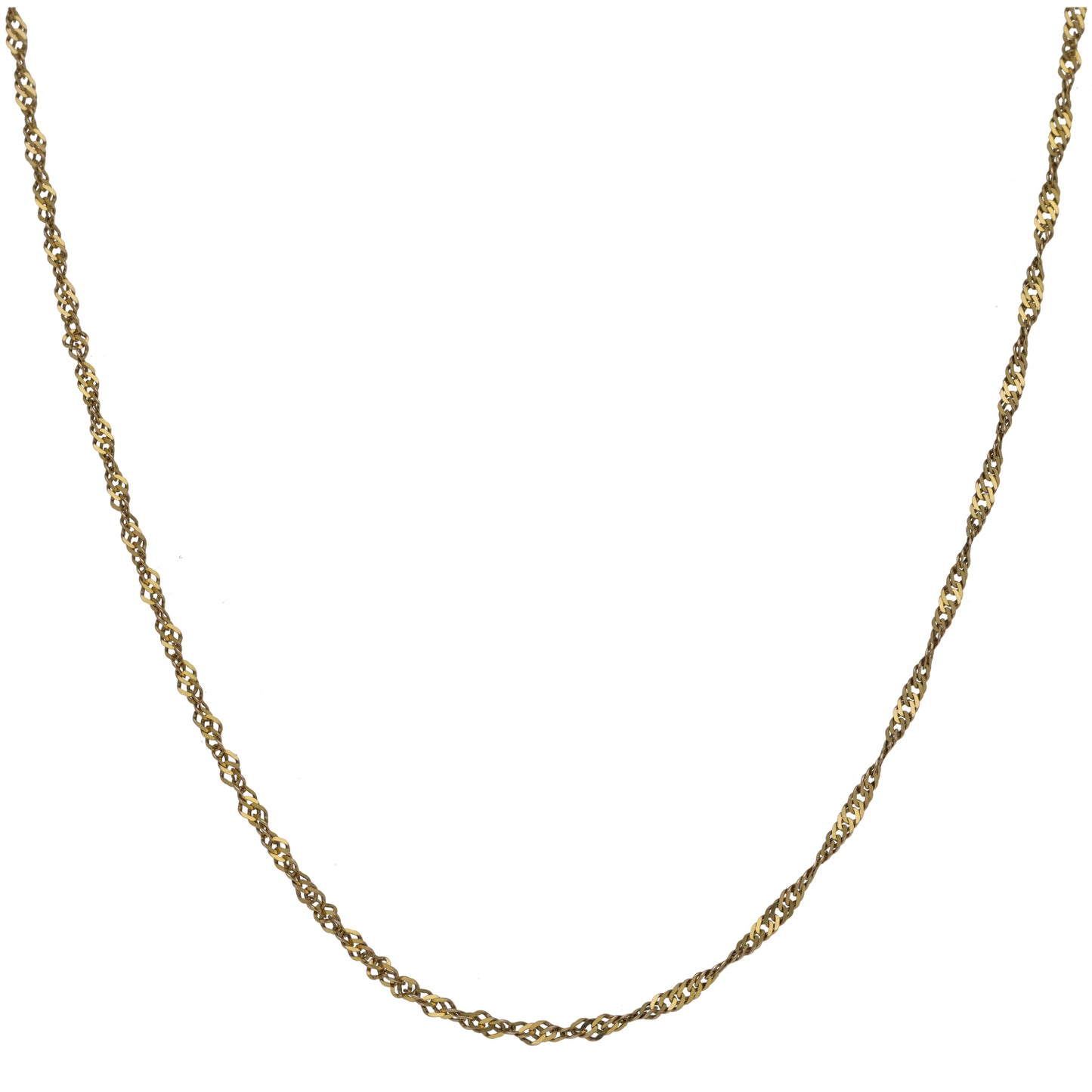 9ct Gold Singapore Chain 18"